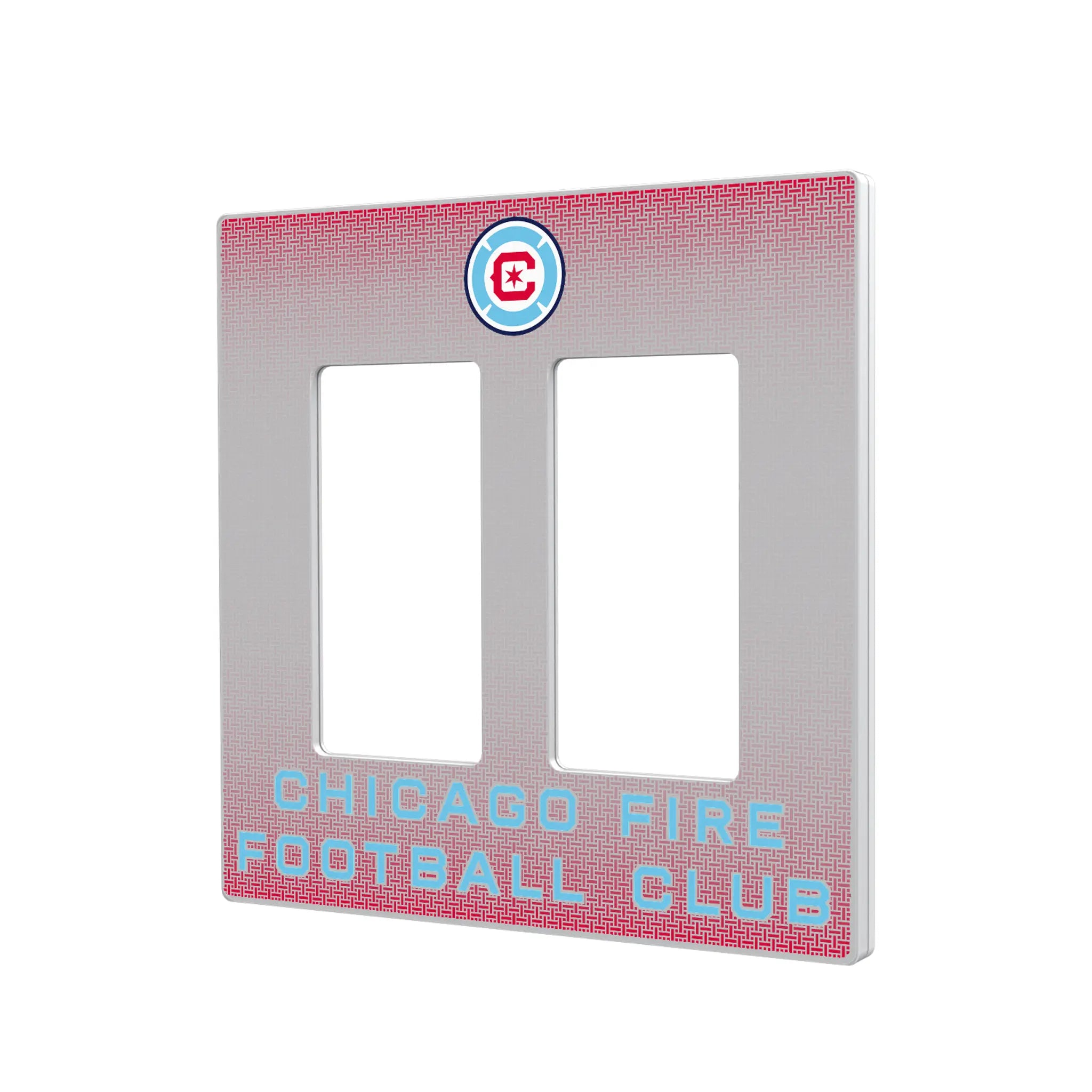 Chicago Fire Linen Hidden-Screw Light Switch Plate#Style_Double Rocker