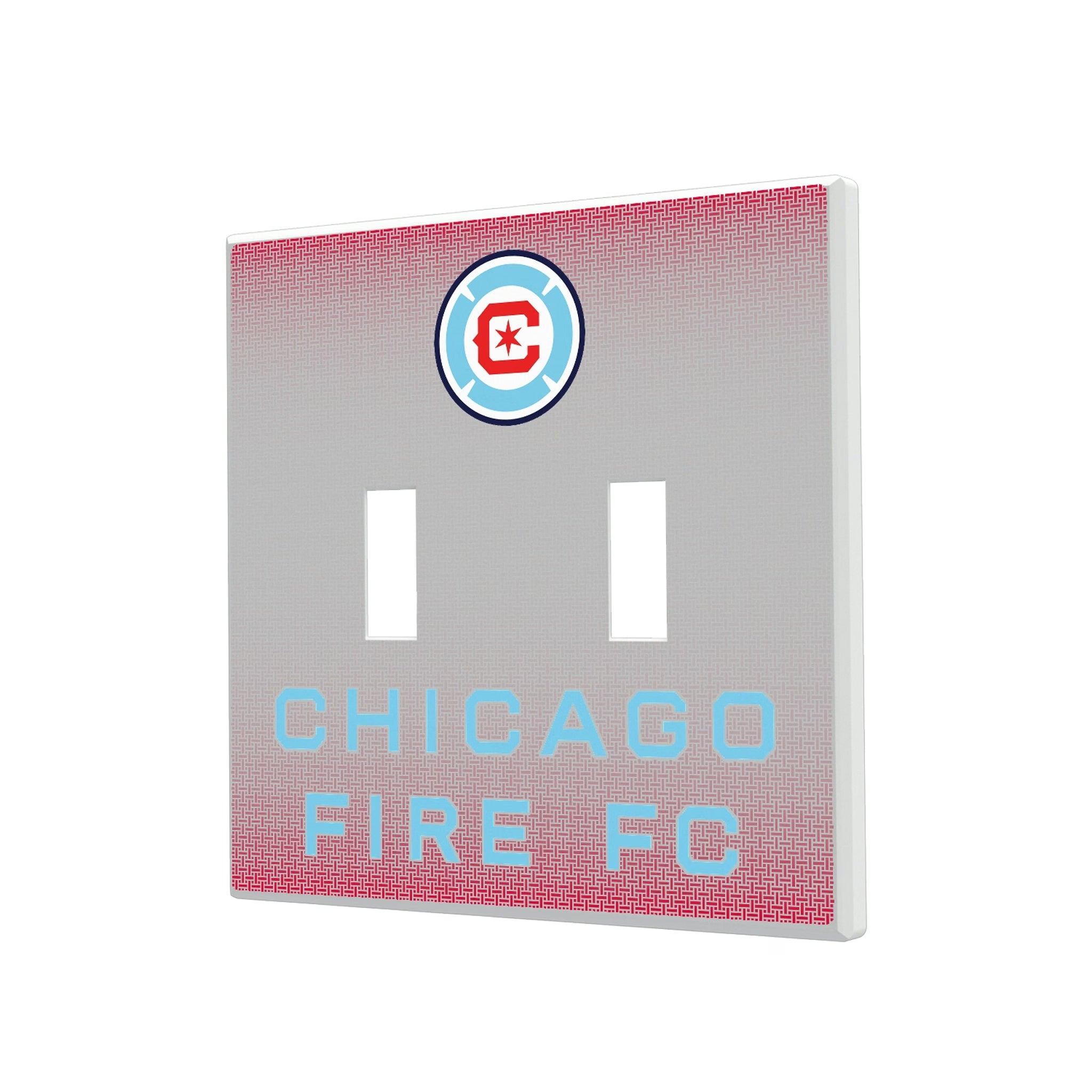 Chicago Fire Linen Hidden-Screw Light Switch Plate#Style_Double Toggle