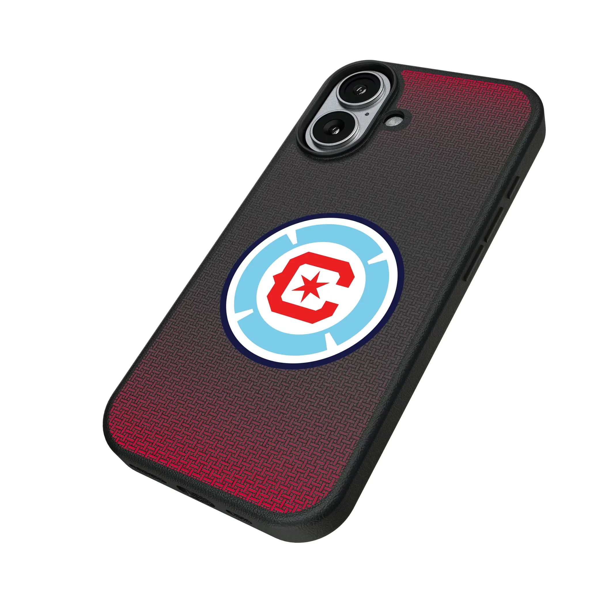 Chicago Fire Linen iPhone MagSafe Compatible Phone Case for Apple iPhone - Isometric View#Device_iPhone 17