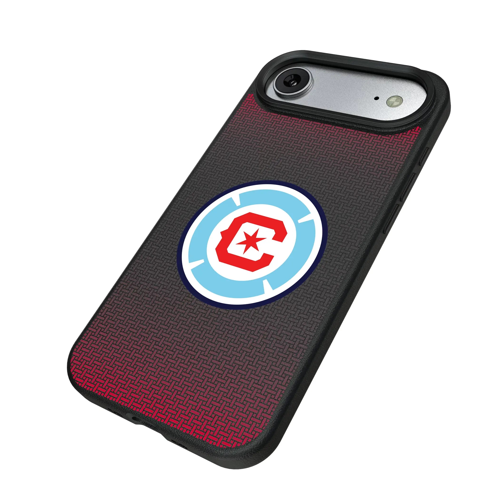 Chicago Fire Linen iPhone MagSafe Compatible Phone Case for Apple iPhone - Isometric View#Device_iPhone Air