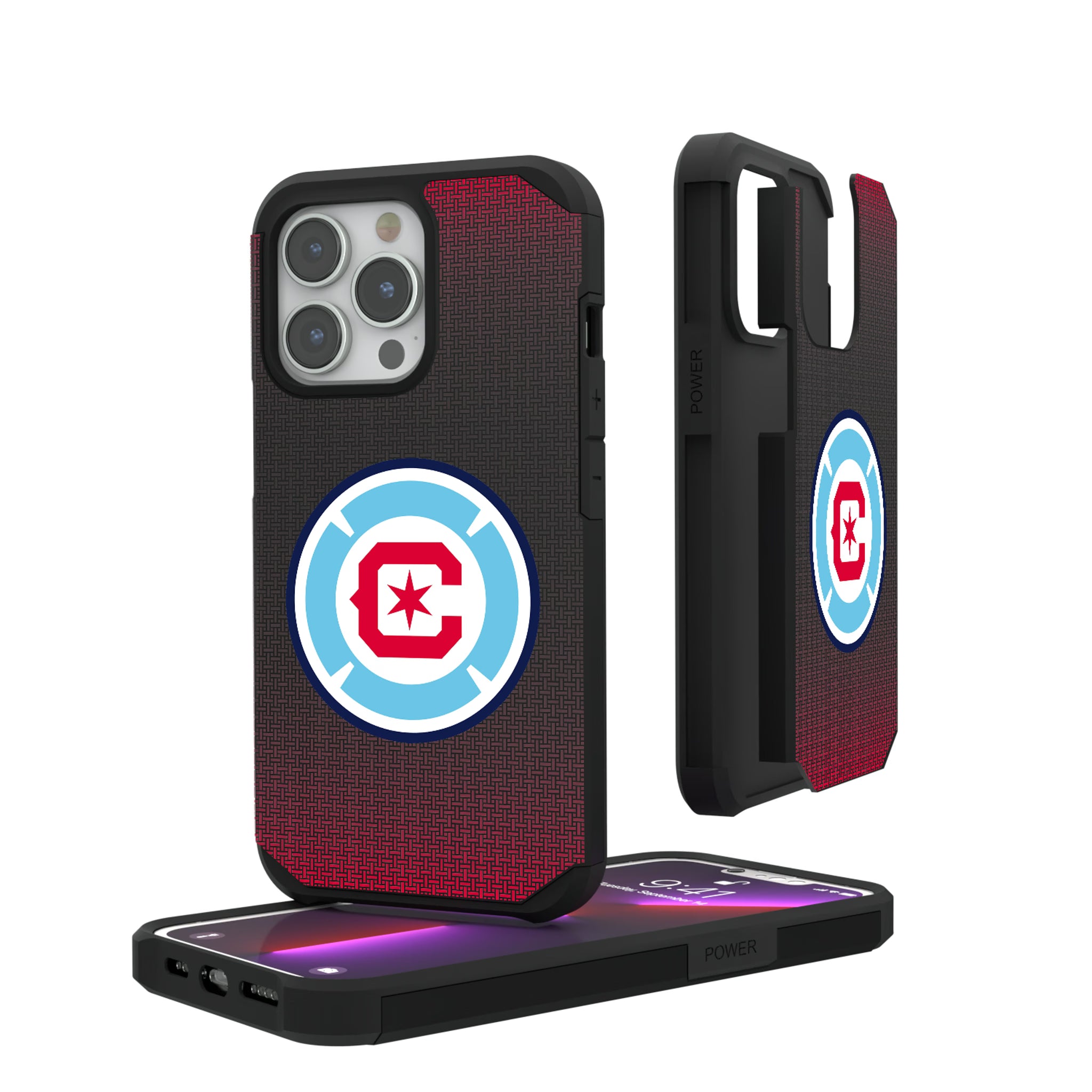 Chicago Fire Linen iPhone Rugged Phone Case for Apple iPhone#Device_iPhone 13 Pro