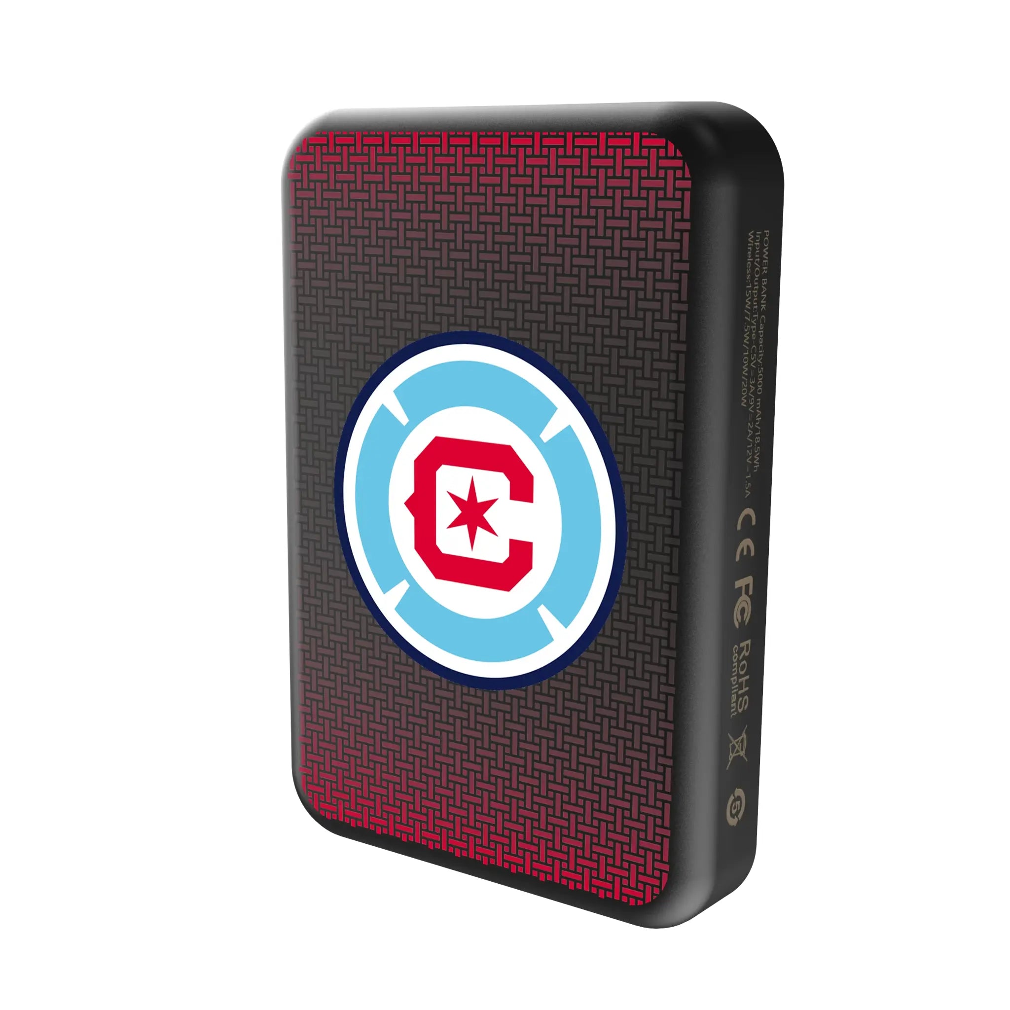 Chicago Fire Linen Wireless Mag Power Bank