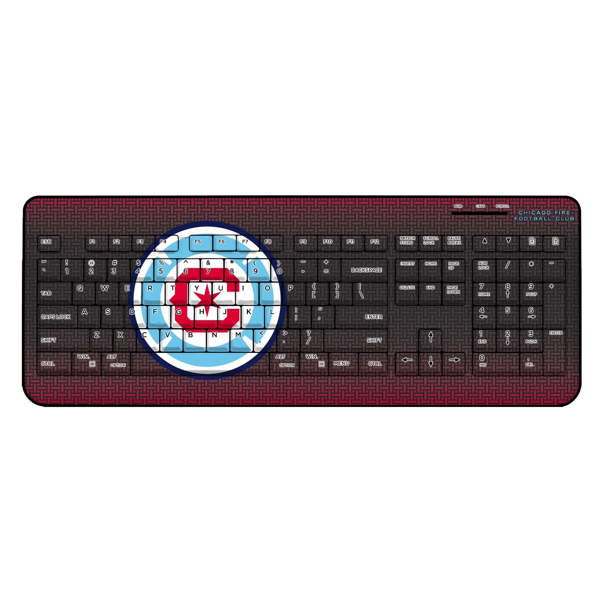 Chicago Fire Linen Wireless USB Keyboard