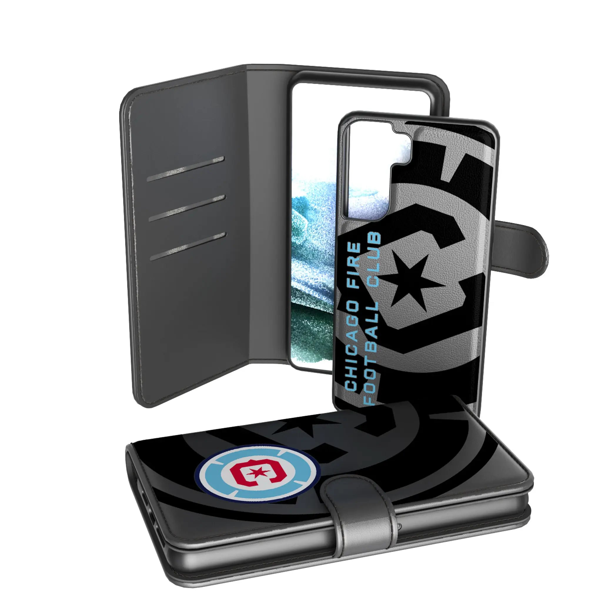 Chicago Fire Monocolor Tilt Galaxy Wallet Phone Case for Samsung Galaxy