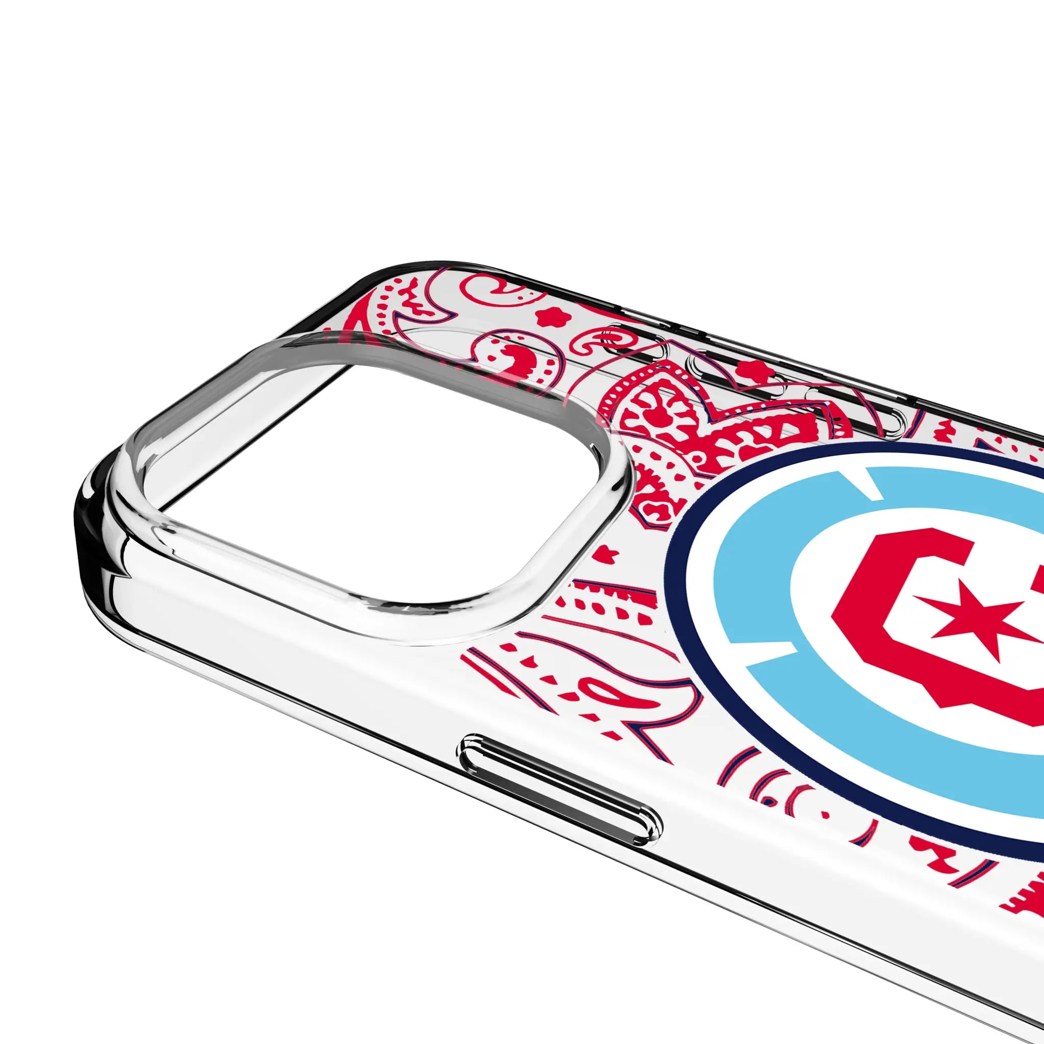 Chicago Fire Paisley iPhone Clear Phone Case for Apple iPhone - Detail