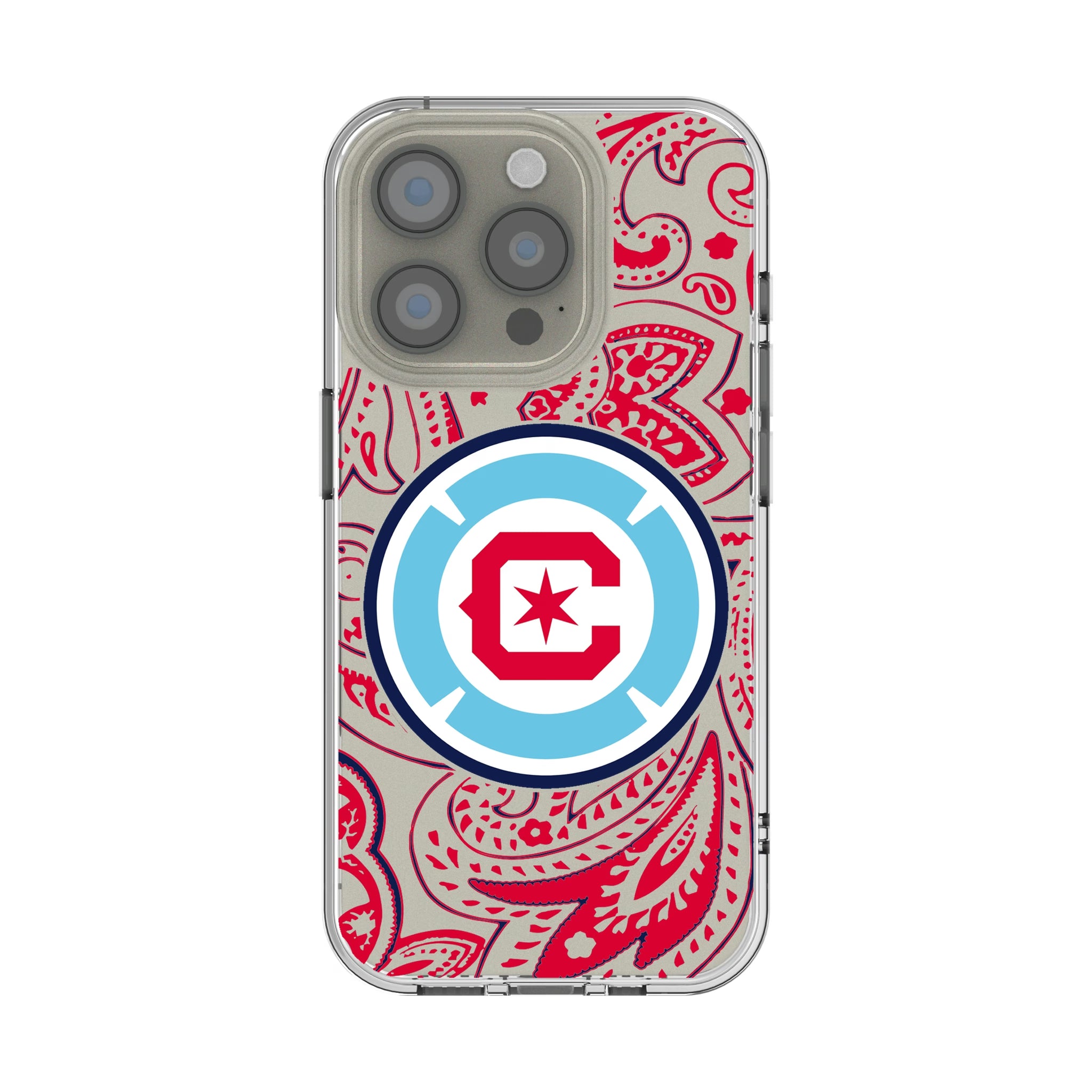 Chicago Fire Paisley iPhone Clear Phone Case for Apple iPhone