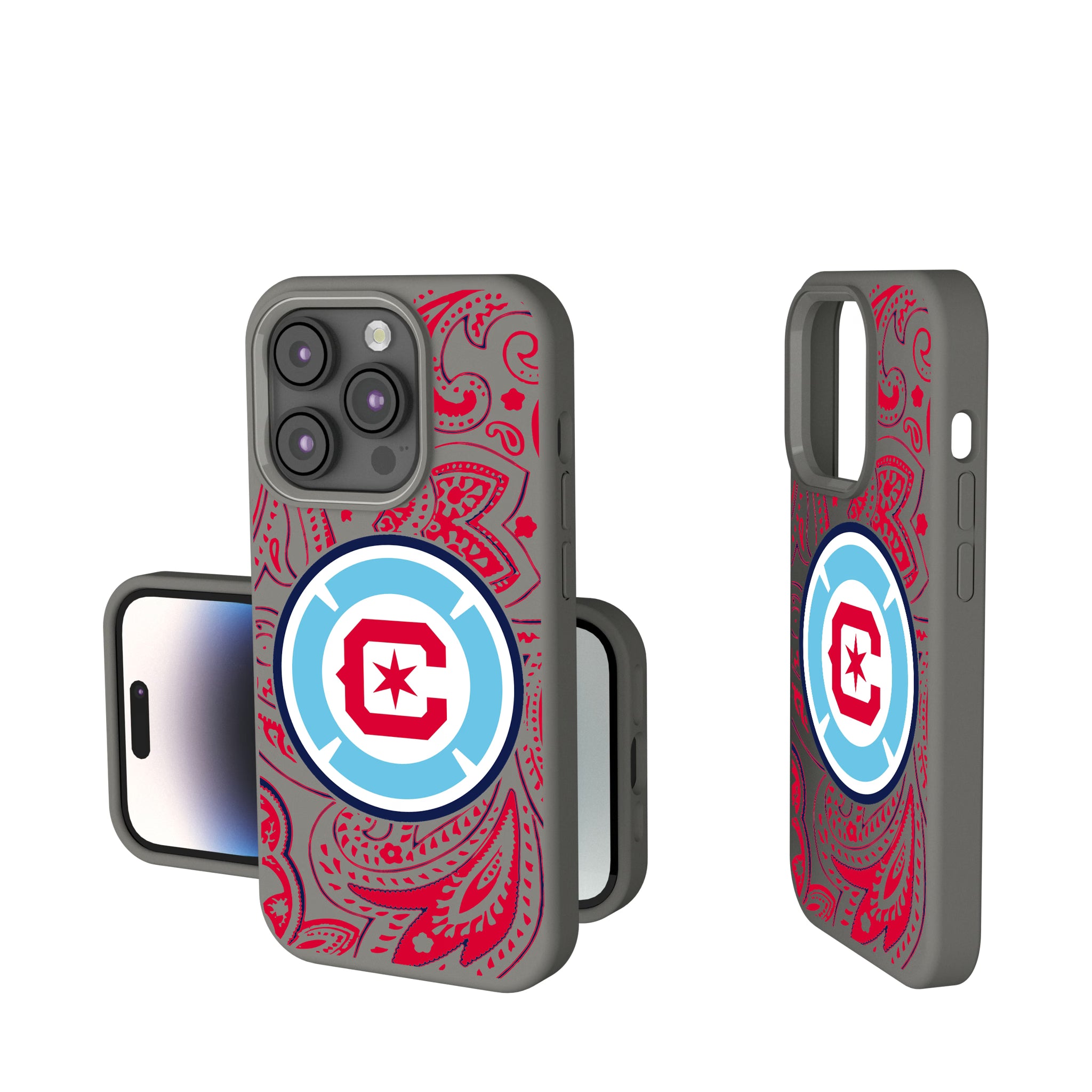 Chicago Fire Paisley iPhone Soft Touch Phone Case for Apple iPhone
