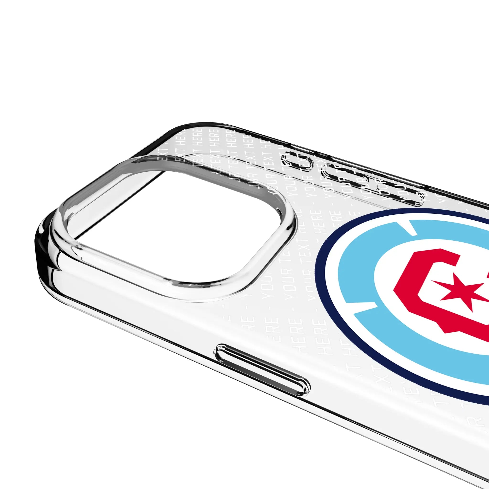 Chicago Fire Personalized EndZone Plus iPhone Clear Phone Case for Apple iPhone - Detail