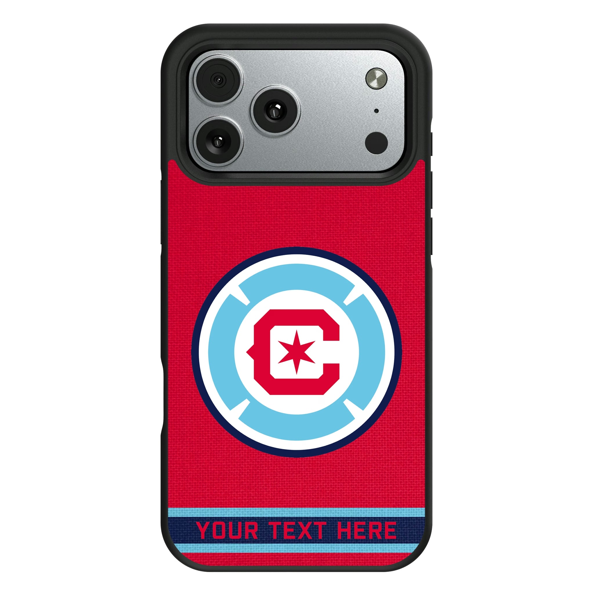 Chicago Fire Personalized Stripe iPhone Bump Phone Case for Apple iPhone#Device_iPhone 17 Pro Max