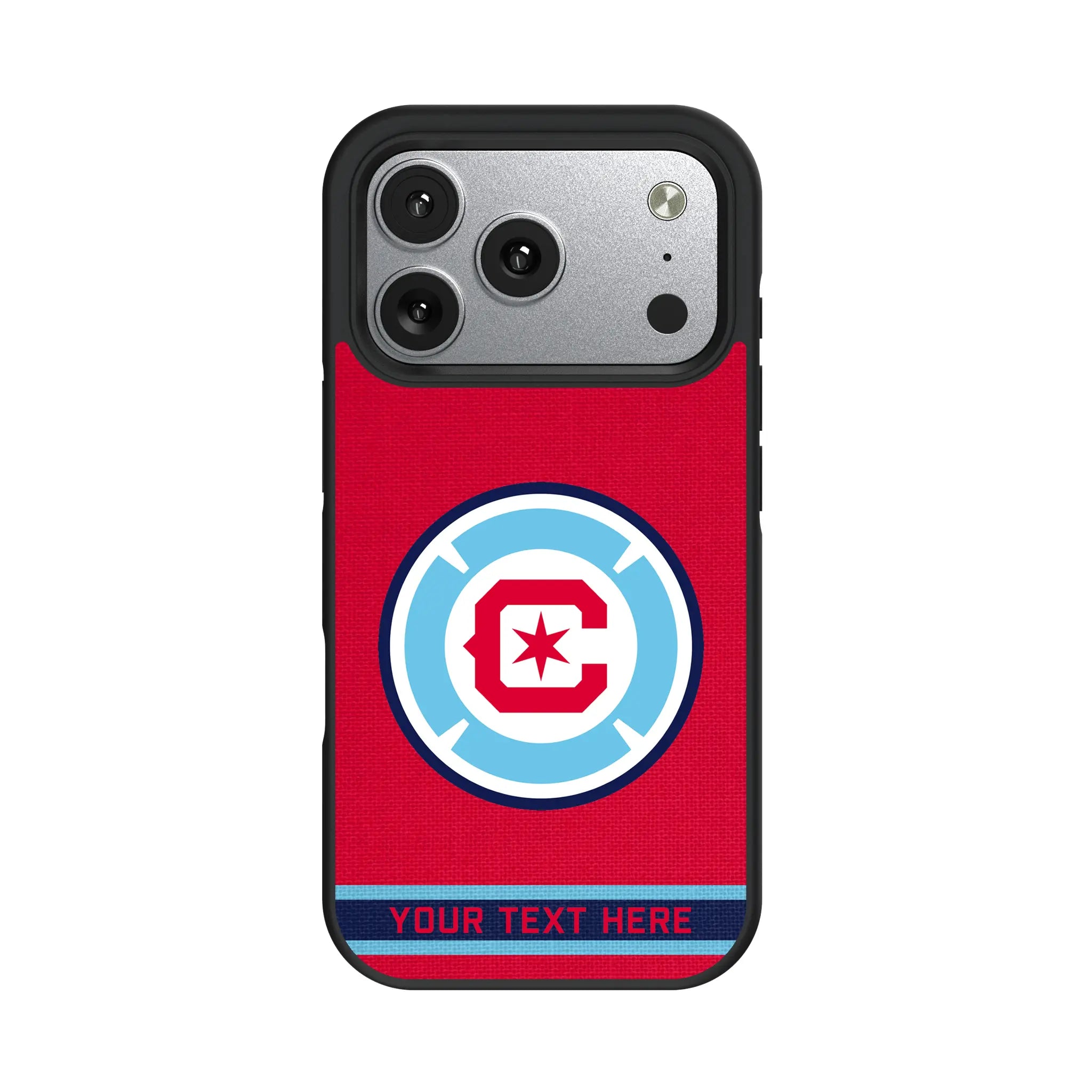 Chicago Fire Personalized Stripe iPhone Bump Phone Case for Apple iPhone#Device_iPhone 17 Pro