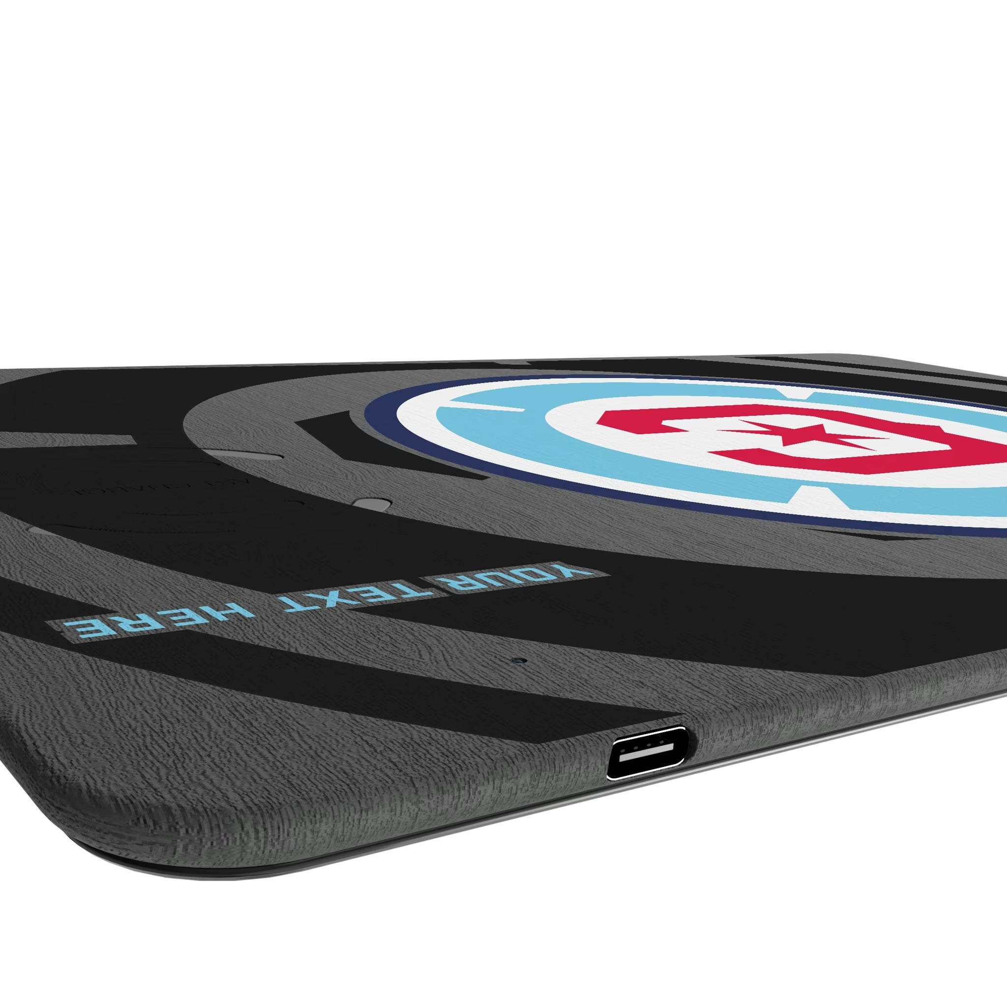 Chicago Fire Personalized Tilt 15-Watt Wireless Charger and Mouse Pad