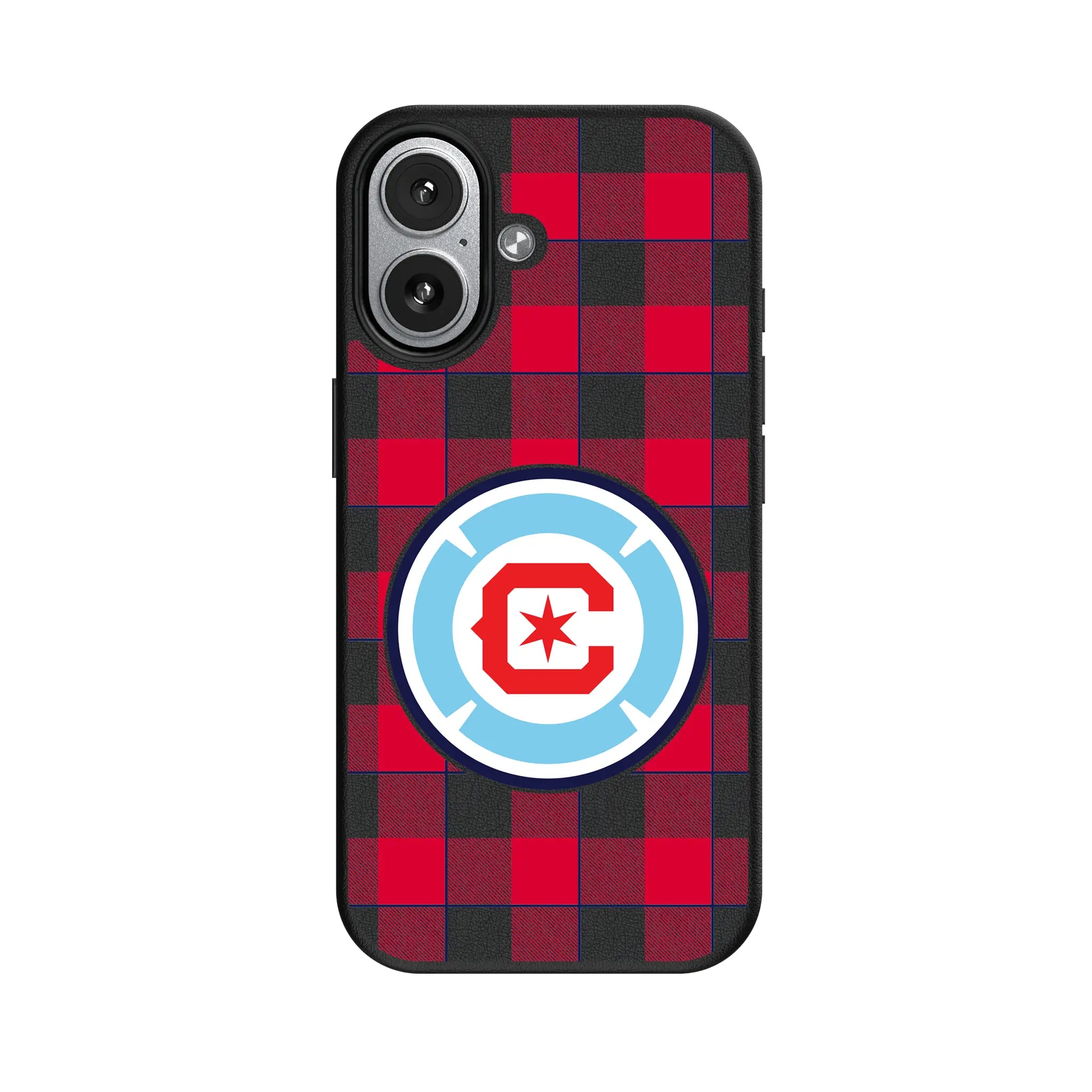 Chicago Fire Plaid iPhone MagSafe Compatible Phone Case for Apple iPhone#Device_iPhone 17