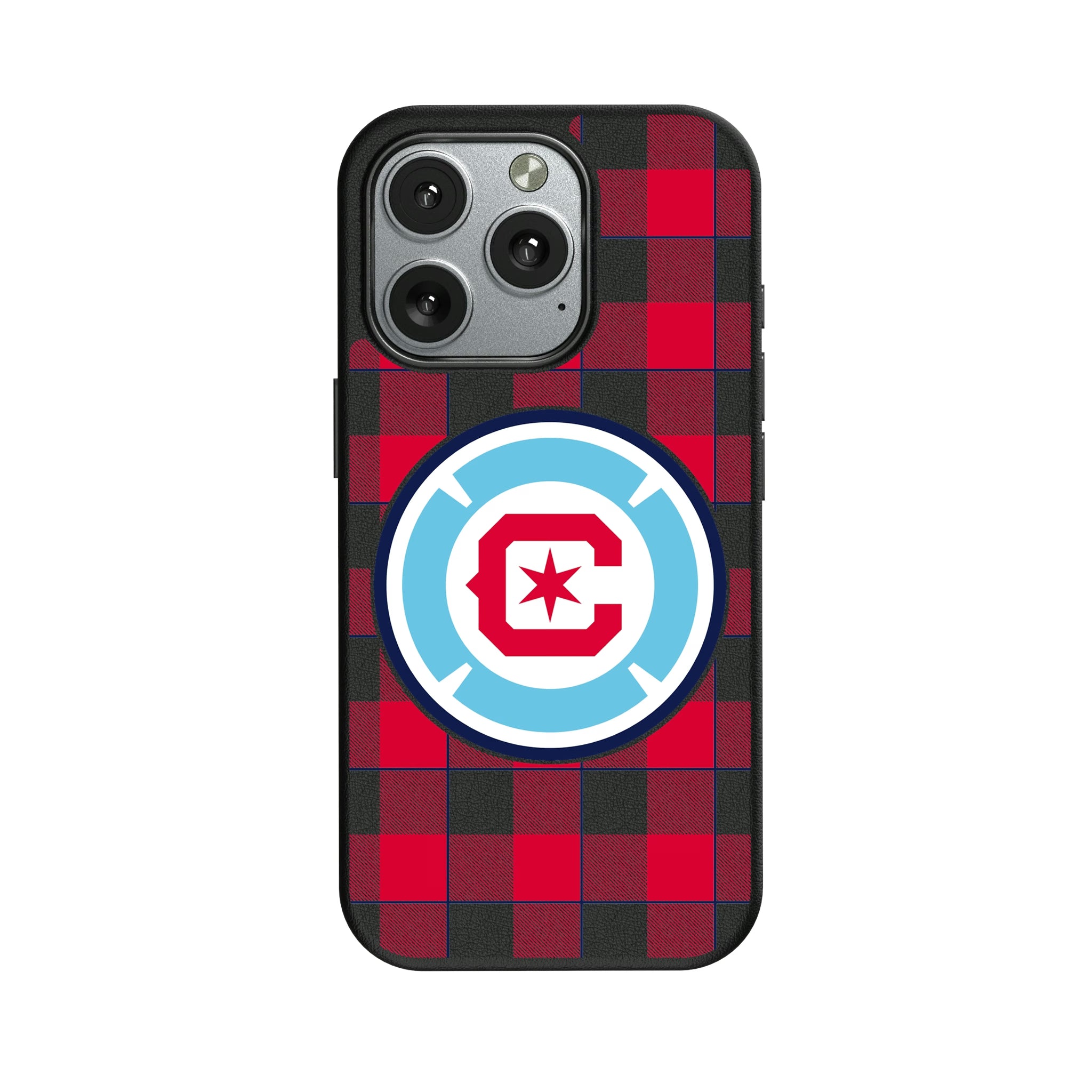 Chicago Fire Plaid iPhone MagSafe Compatible Phone Case for Apple iPhone