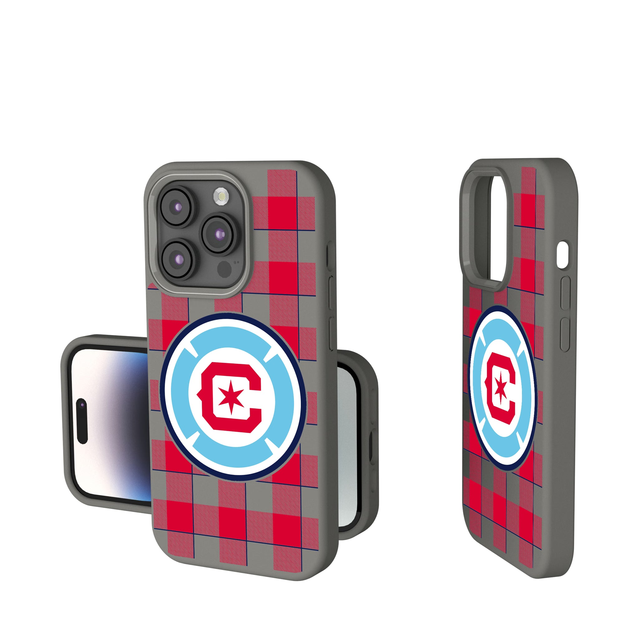 Chicago Fire Plaid iPhone Soft Touch Phone Case for Apple iPhone