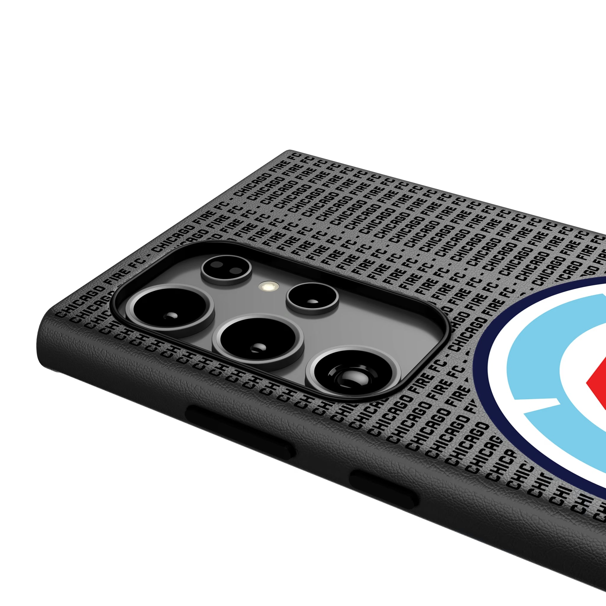 Chicago Fire Text Backdrop Galaxy MagSafe Compatible Phone Case for Samsung Galaxy - Detail