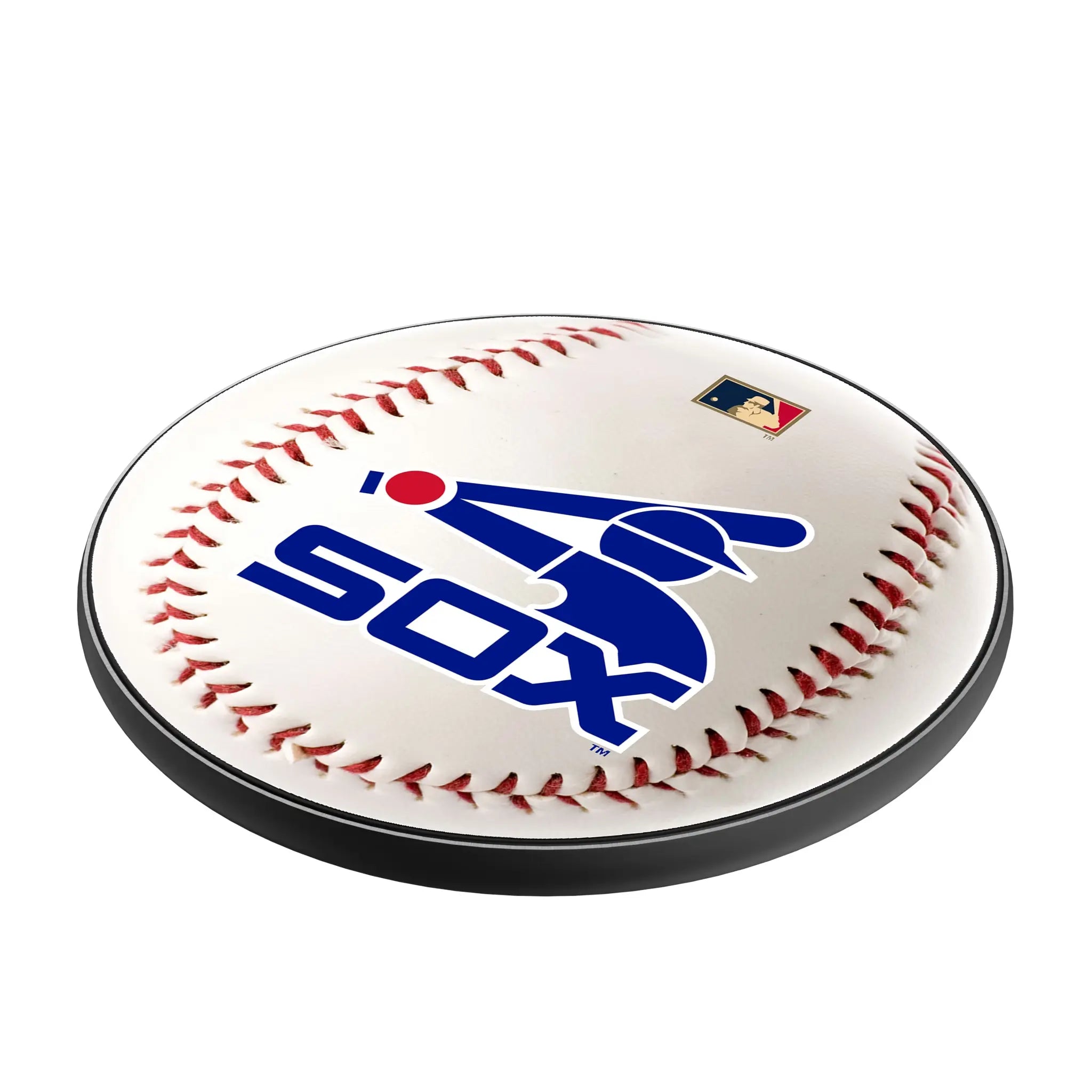 Chicago White Sox 1976-1981 - Cooperstown Collection Baseball 15-Watt Wireless Charger - Isometric View