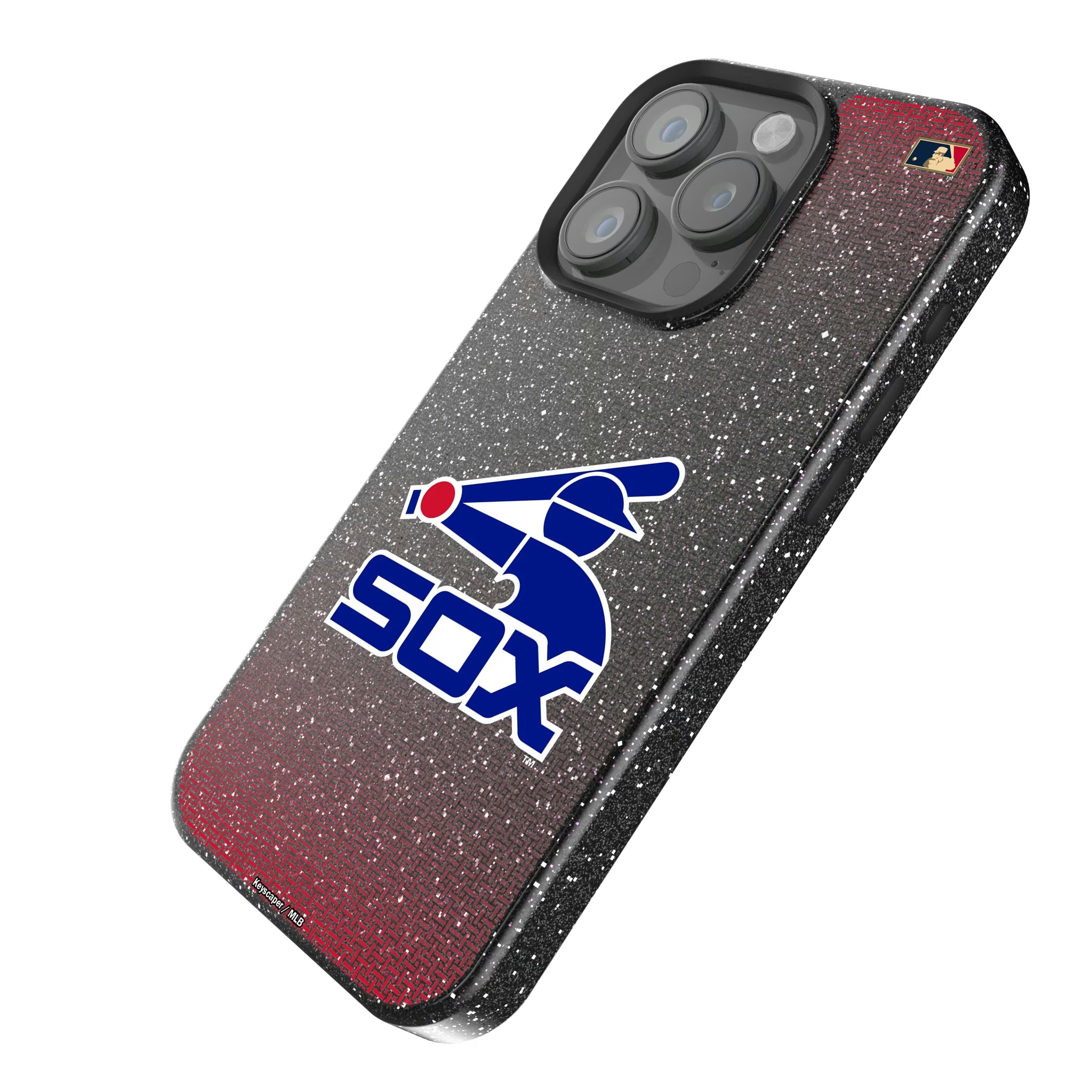 Chicago White Sox 1976-1981 - Cooperstown Collection Linen iPhone Bling Phone Case for Apple iPhone - Isometric View