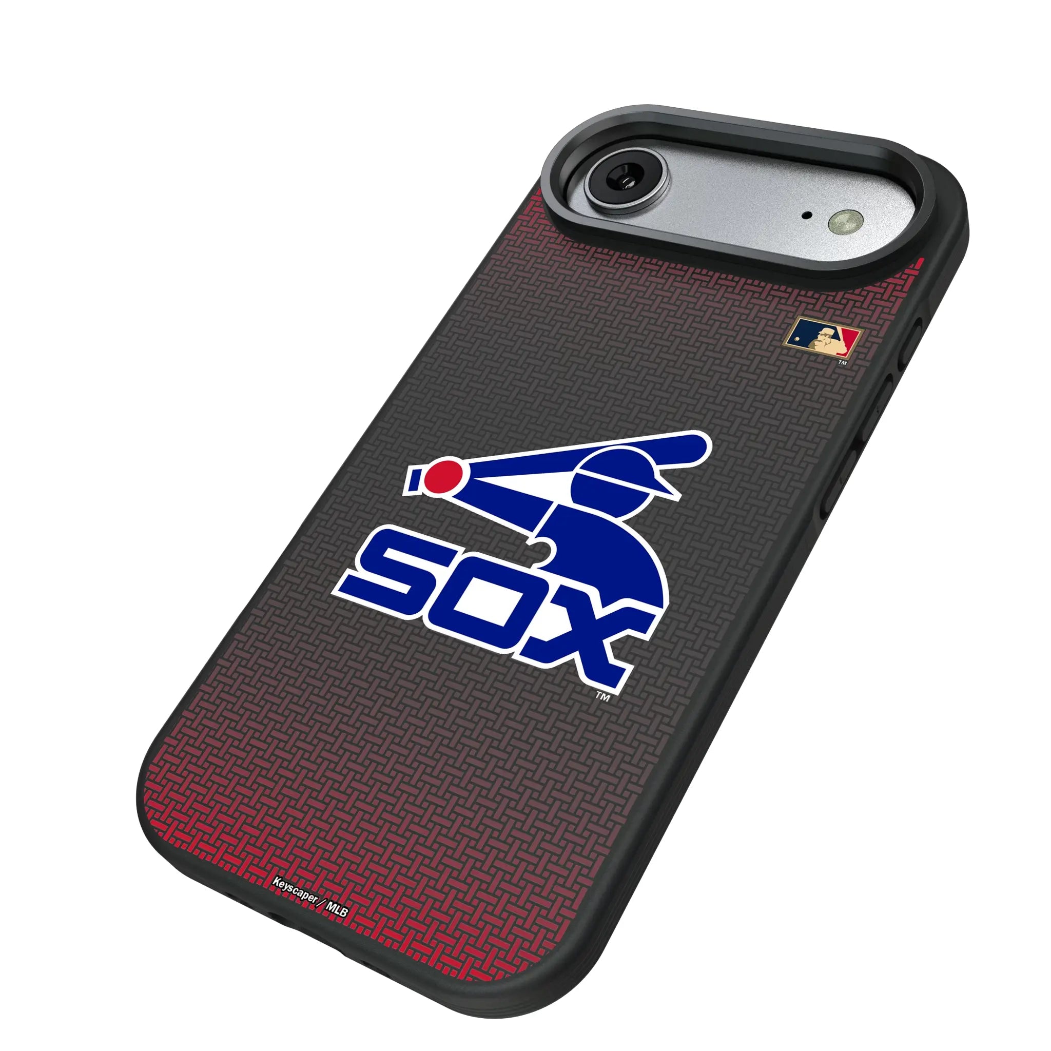 Chicago White Sox 1976-1981 - Cooperstown Collection Linen iPhone Bump Phone Case for Apple iPhone - Isometric View#Device_iPhone Air