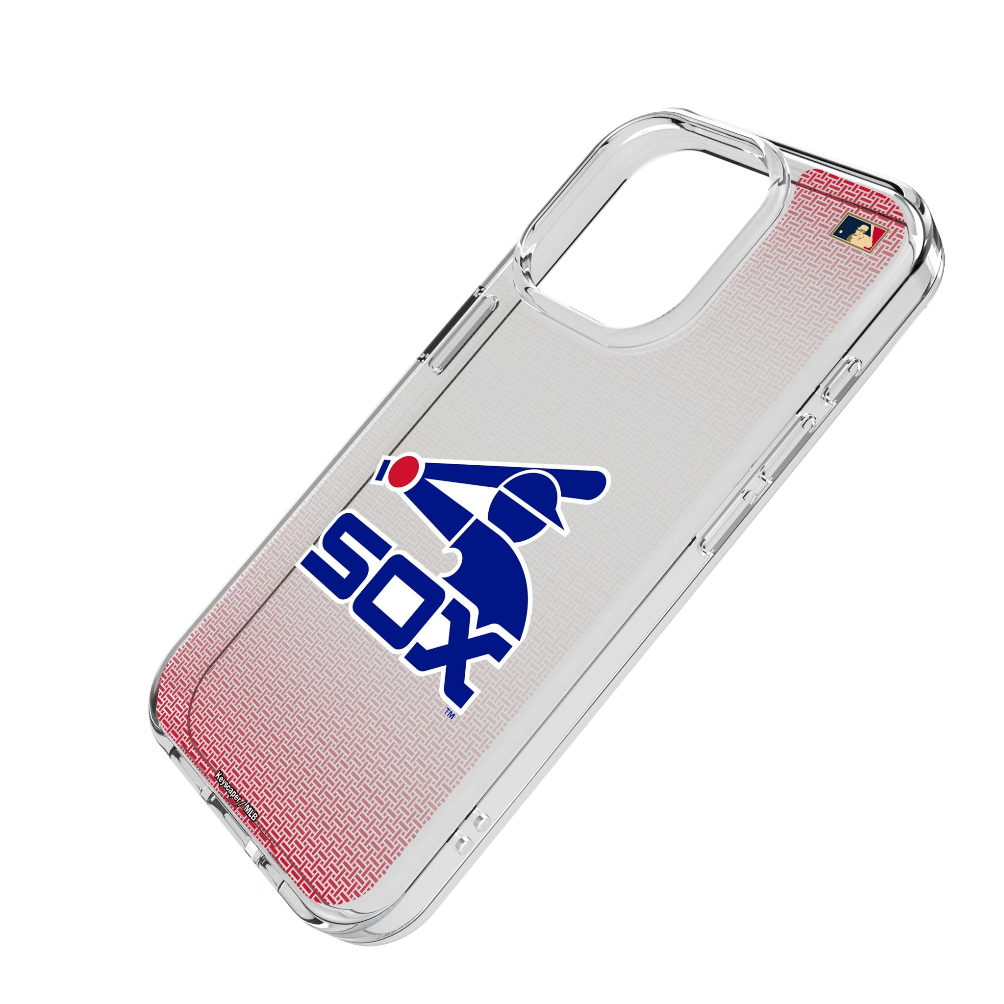 Chicago White Sox 1976-1981 - Cooperstown Collection Linen iPhone Clear Phone Case for Apple iPhone - Isometric View