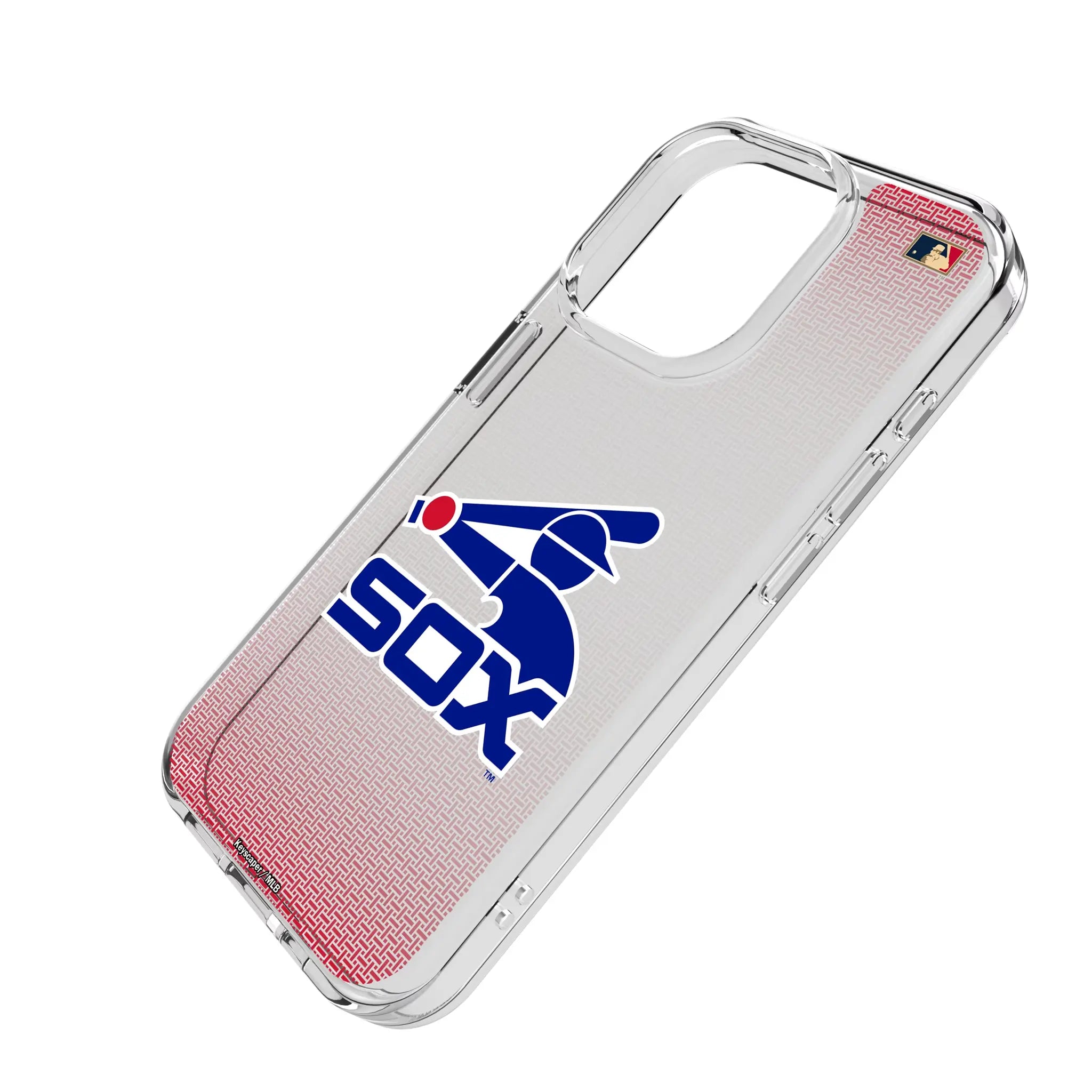 Chicago White Sox 1976-1981 - Cooperstown Collection Linen iPhone Clear Phone Case for Apple iPhone - Isometric View