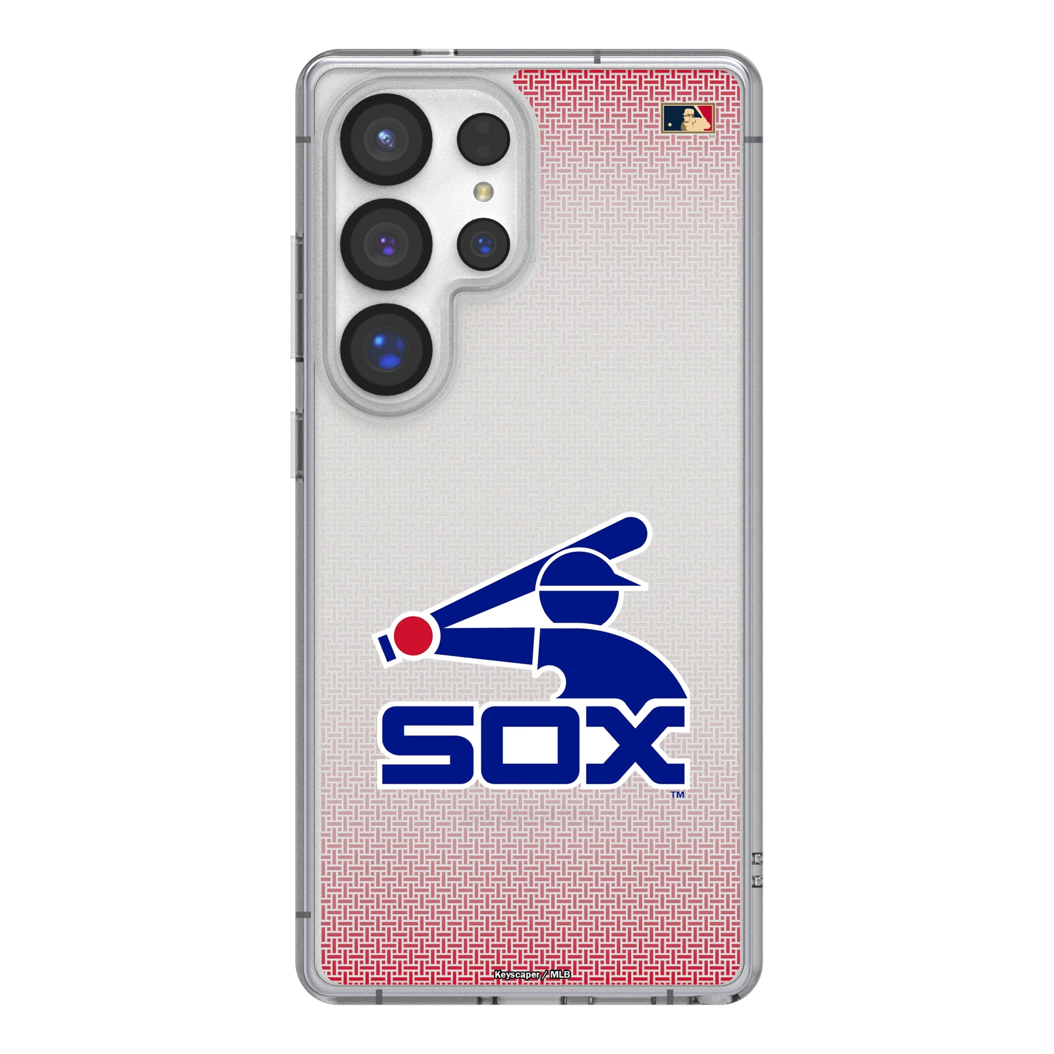 Chicago White Sox 1976-1981 - Cooperstown Collection Linen Galaxy Clear Phone Case for Samsung Galaxy