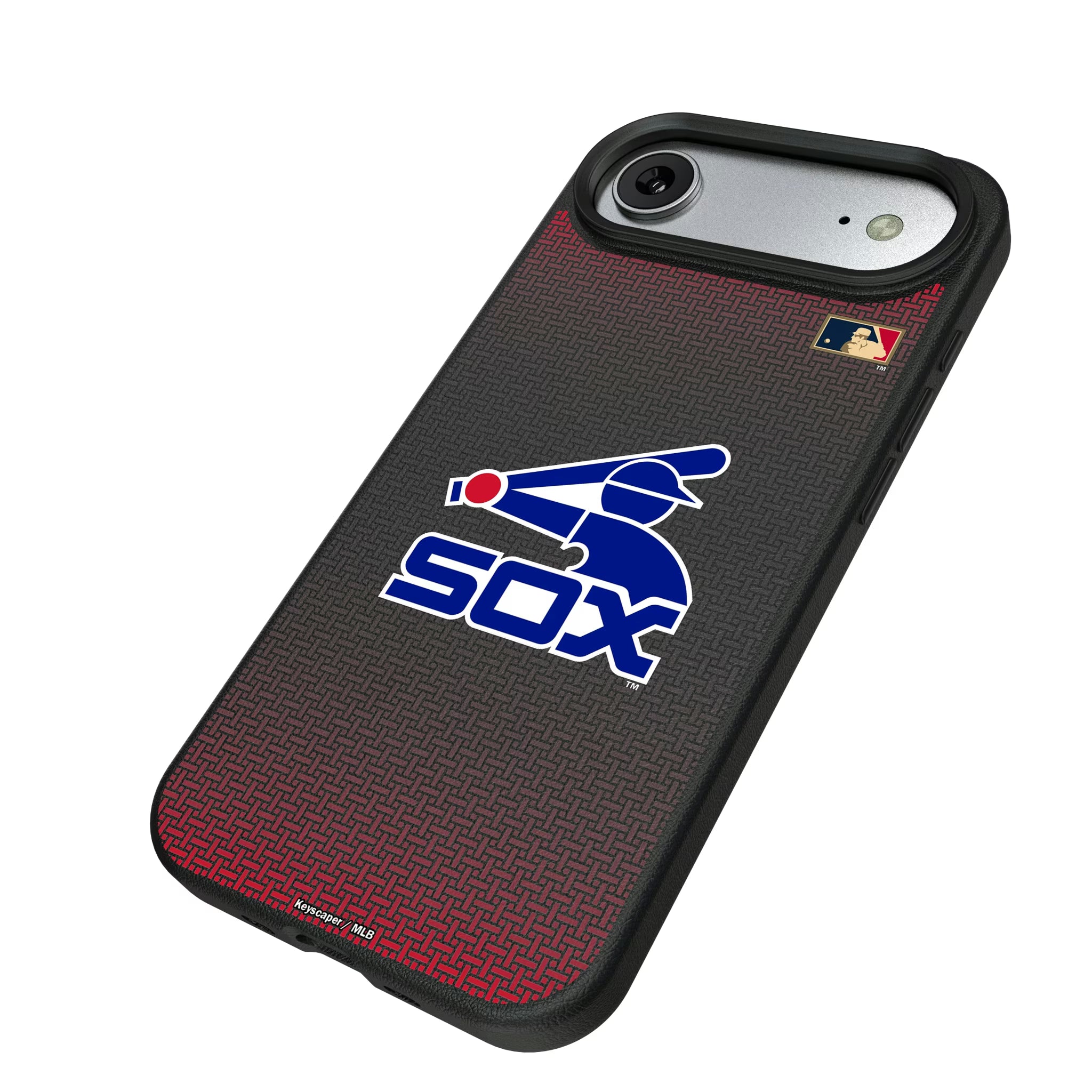 Chicago White Sox 1976-1981 - Cooperstown Collection Linen iPhone MagSafe Compatible Phone Case for Apple iPhone - Isometric View#Device_iPhone Air