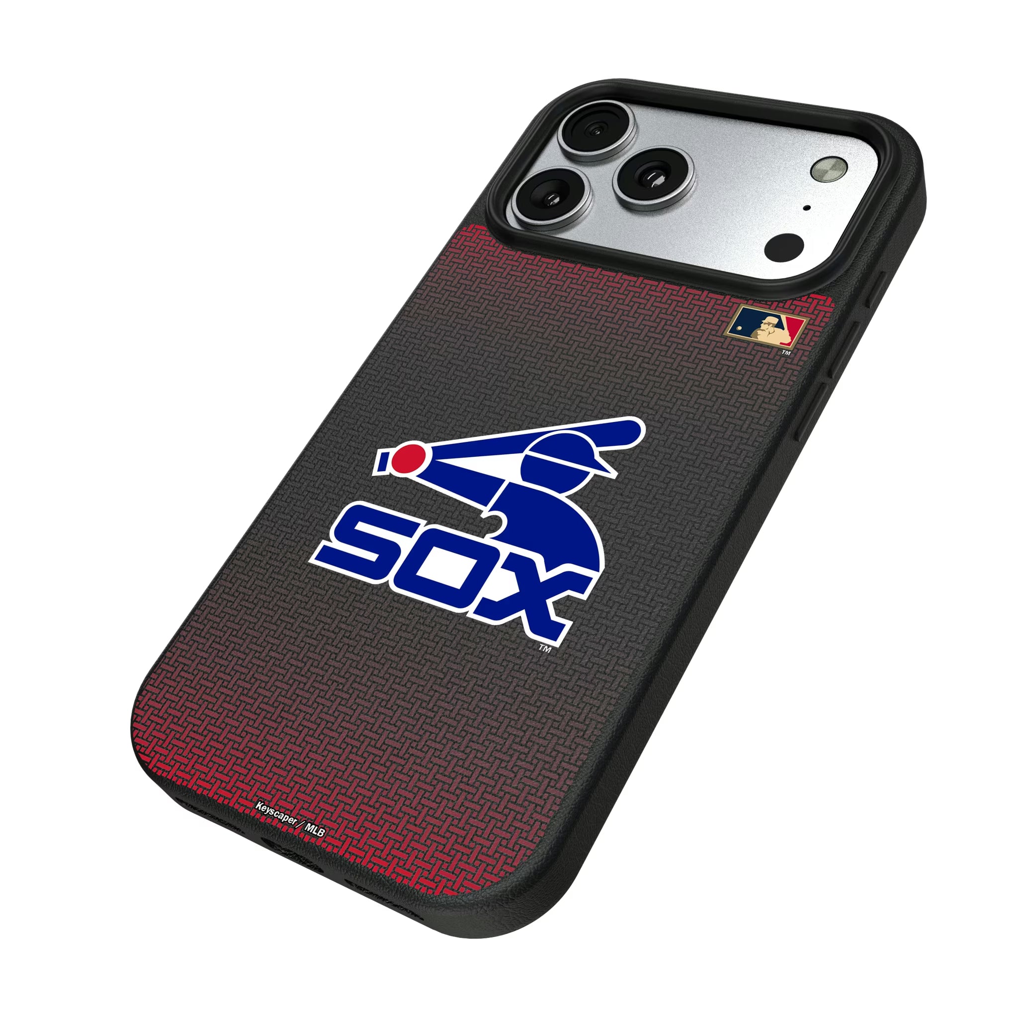 Chicago White Sox 1976-1981 - Cooperstown Collection Linen iPhone MagSafe Compatible Phone Case for Apple iPhone - Isometric View#Device_iPhone 17 Pro Max