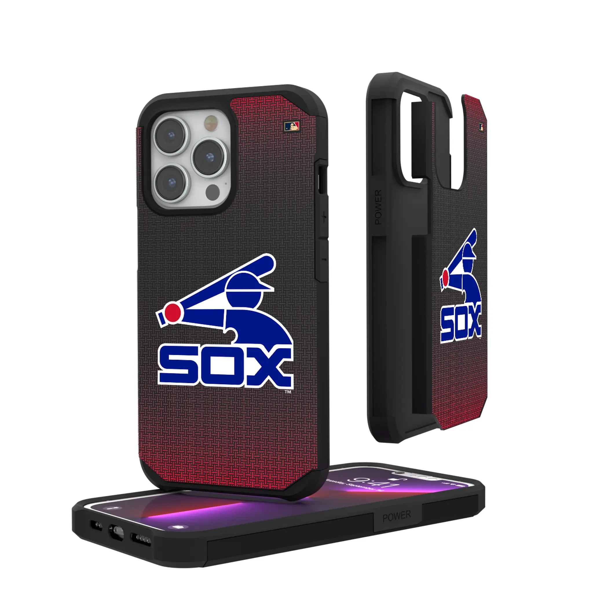 Chicago White Sox 1976-1981 - Cooperstown Collection Linen iPhone Rugged Phone Case for Apple iPhone