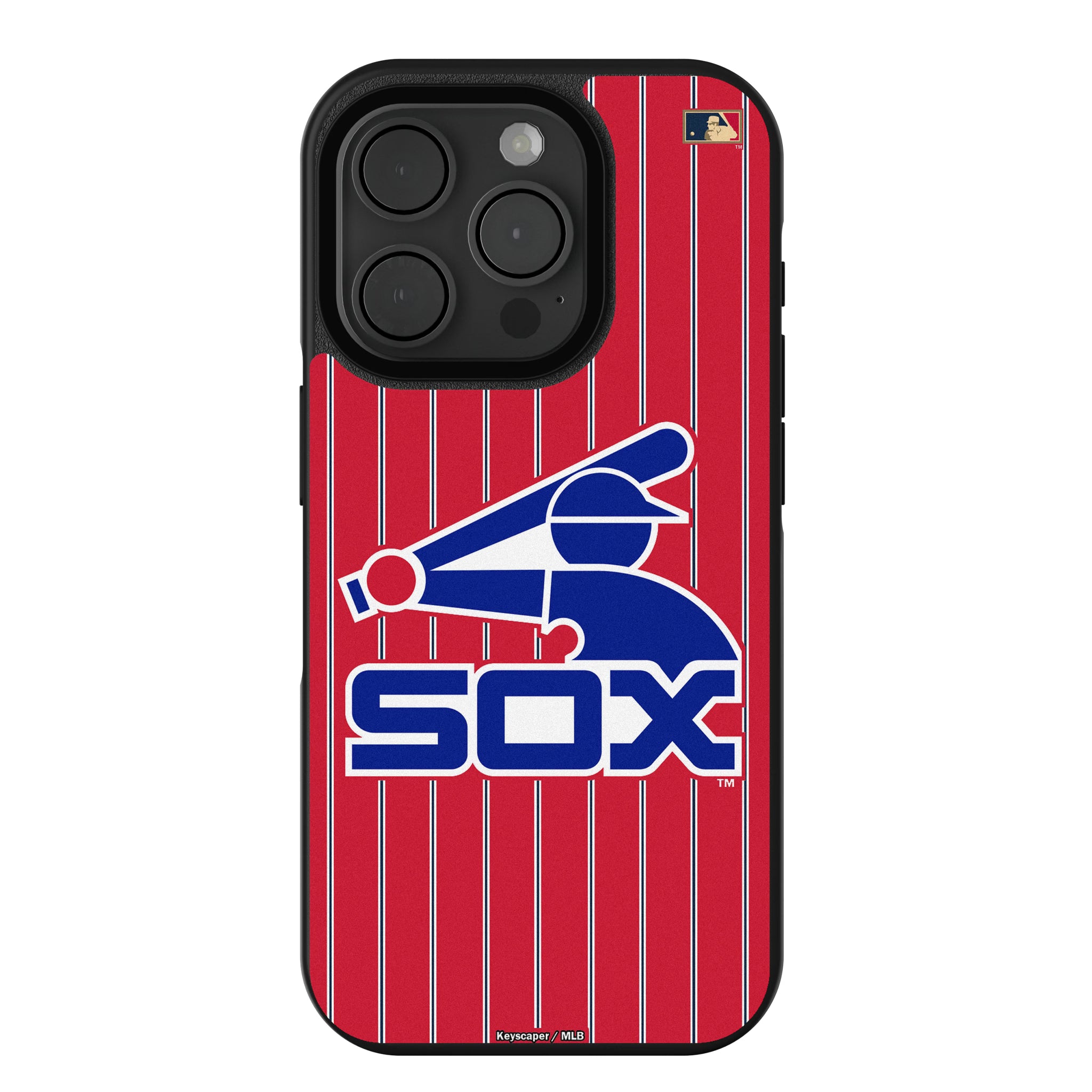 Chicago White Sox 1976-1981 - Cooperstown Collection Pinstripe iPhone Bump Phone Case for Apple iPhone