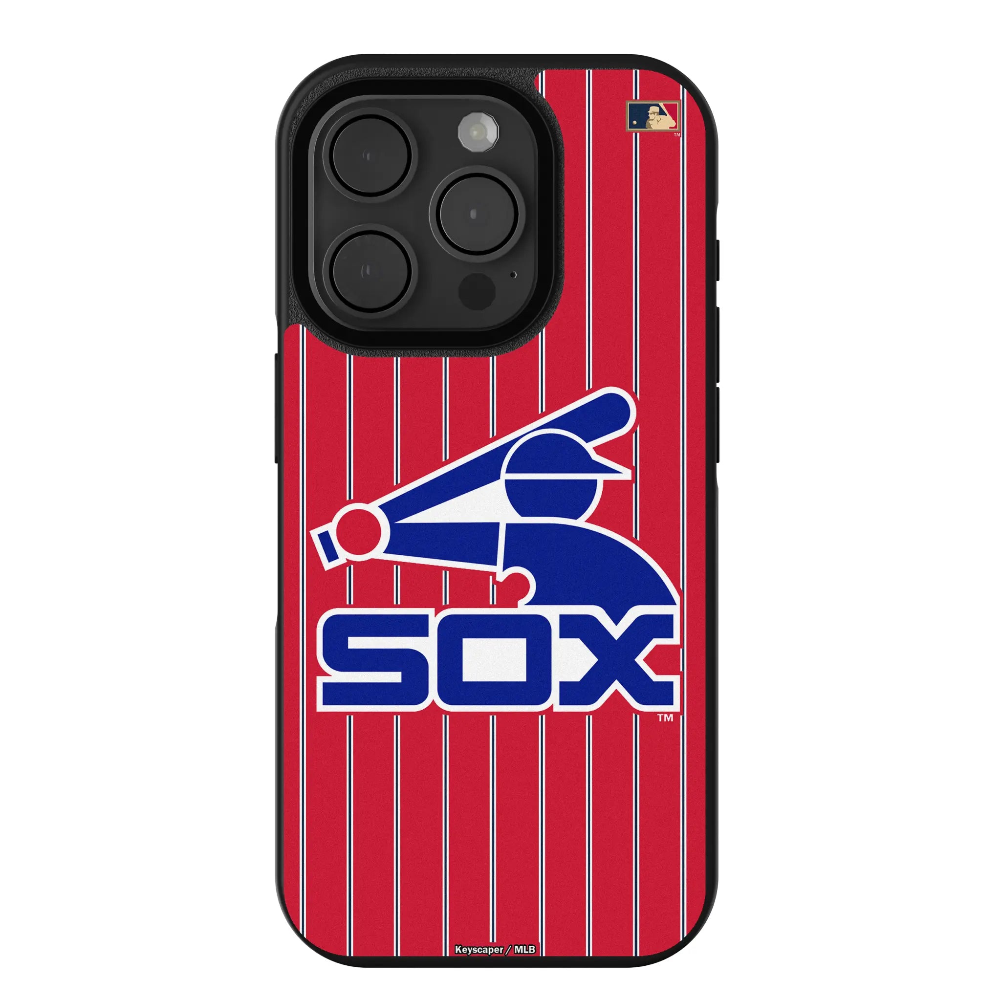 Chicago White Sox 1976-1981 - Cooperstown Collection Pinstripe iPhone Bump Phone Case for Apple iPhone