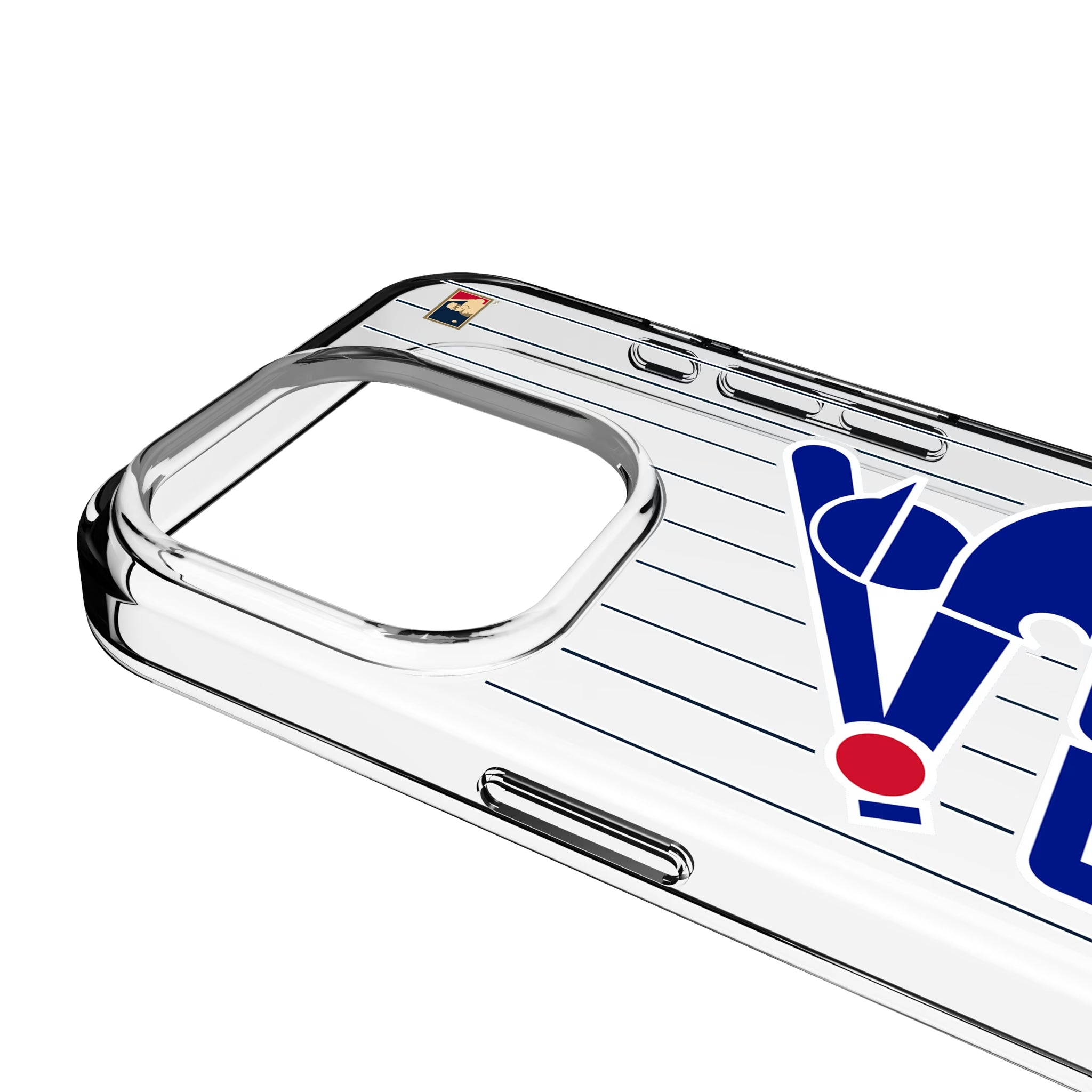 Chicago White Sox 1976-1981 - Cooperstown Collection Pinstripe iPhone Clear Phone Case for Apple iPhone - Detail