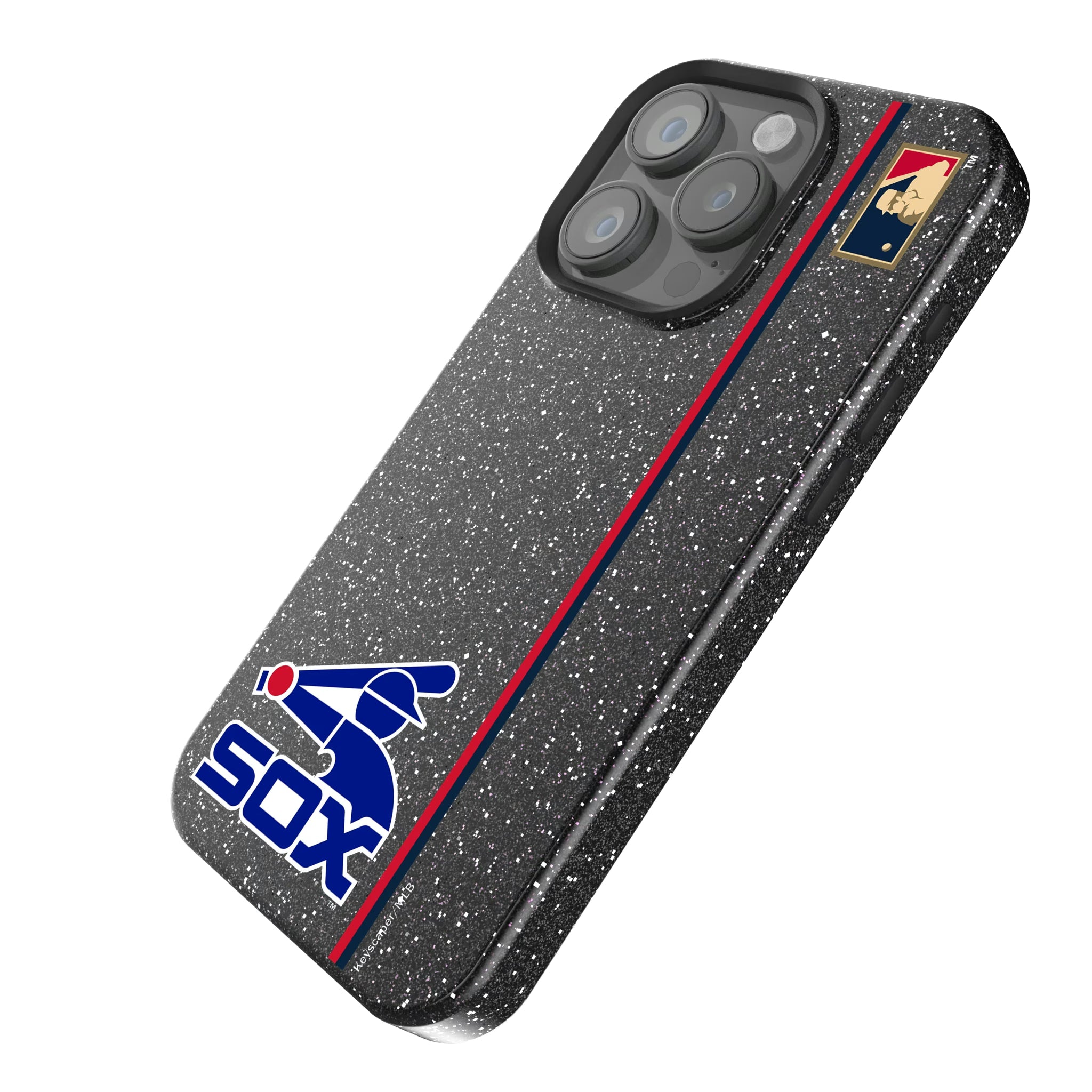 Chicago White Sox 1976-1981 - Cooperstown Collection Sidebar iPhone Bling Phone Case for Apple iPhone - Isometric View