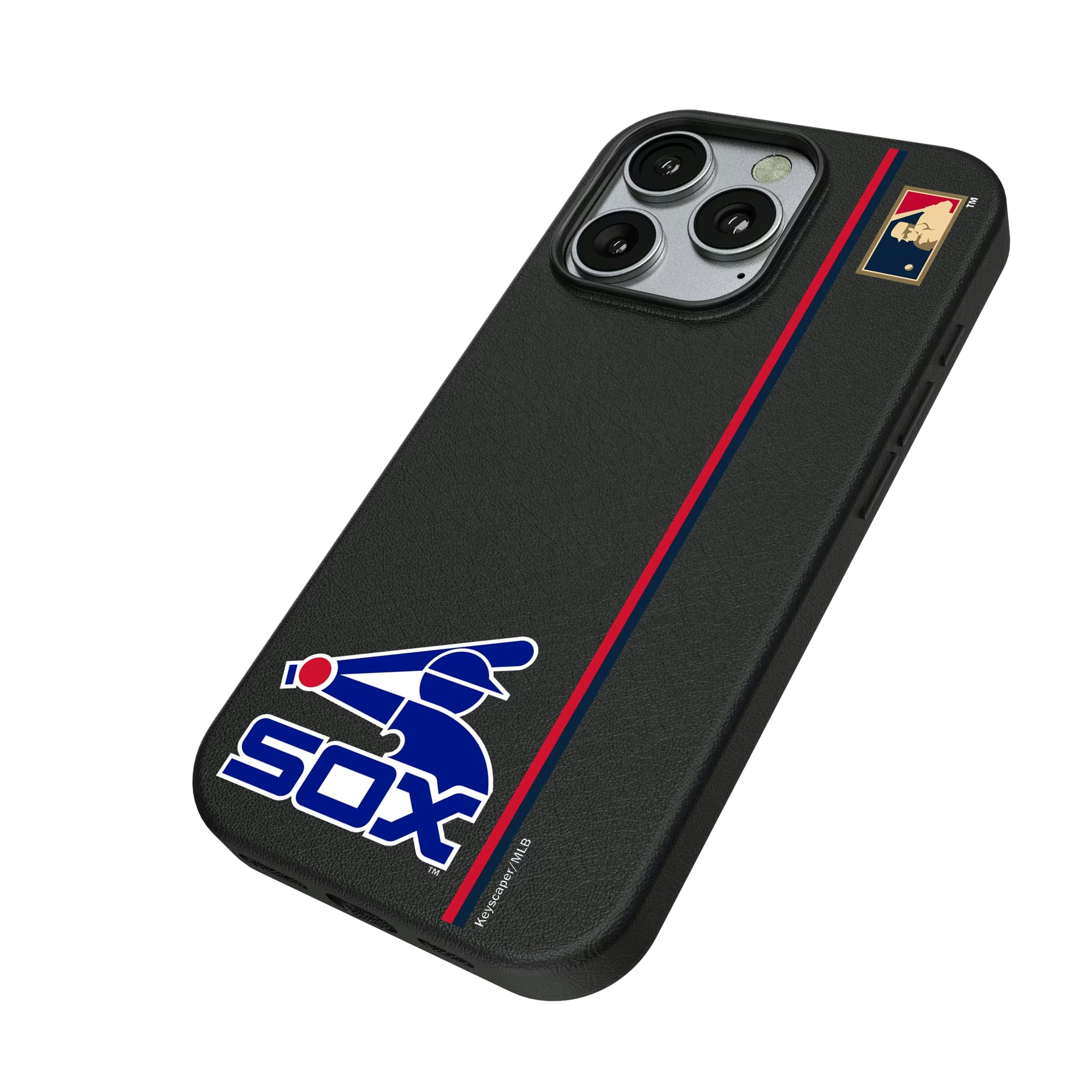 Chicago White Sox 1976-1981 - Cooperstown Collection Sidebar iPhone MagSafe Compatible Phone Case for Apple iPhone - Isometric View