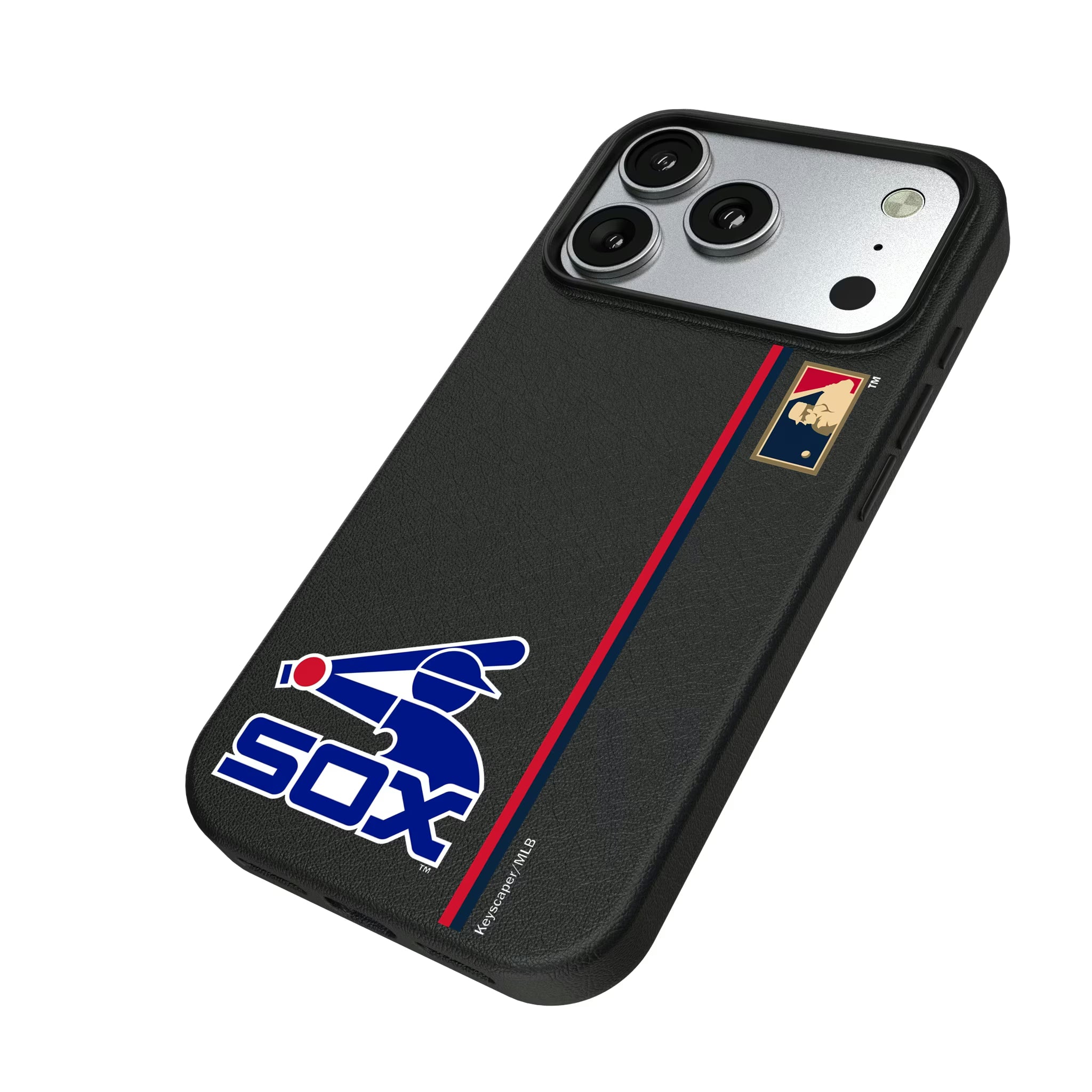 Chicago White Sox 1976-1981 - Cooperstown Collection Sidebar iPhone MagSafe Compatible Phone Case for Apple iPhone - Isometric View#Device_iPhone 17 Pro