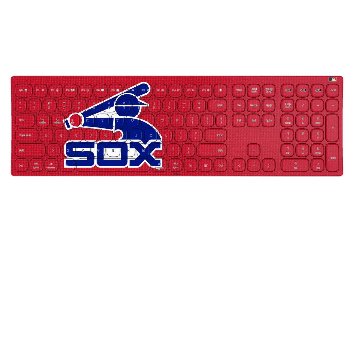 Chicago White Sox 1976-1981 - Cooperstown Collection Solid KKB605 Curved Wireless Keyboard