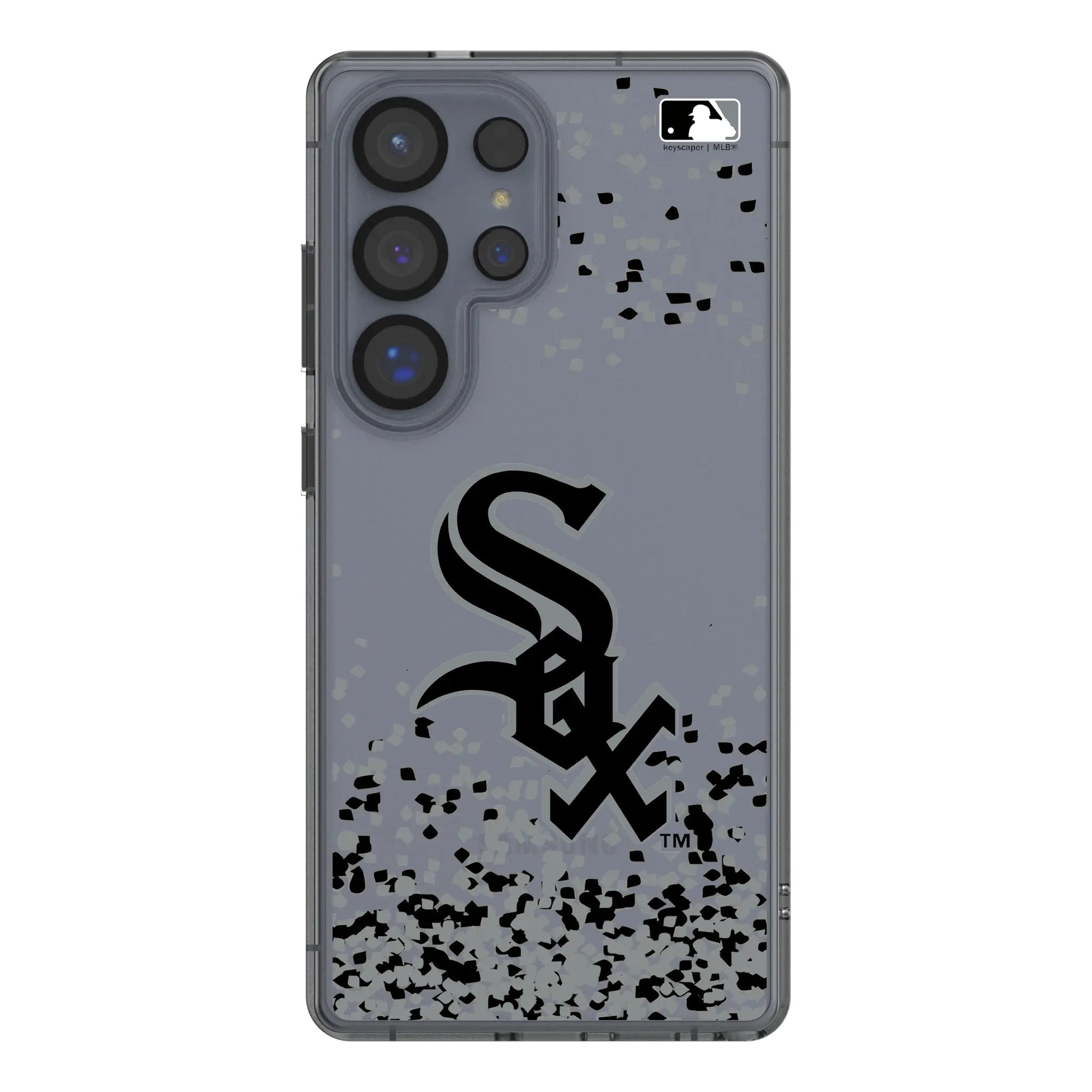 Chicago White Sox Confetti Galaxy Clear Phone Case for Samsung Galaxy#Device_Galaxy S25 Ultra