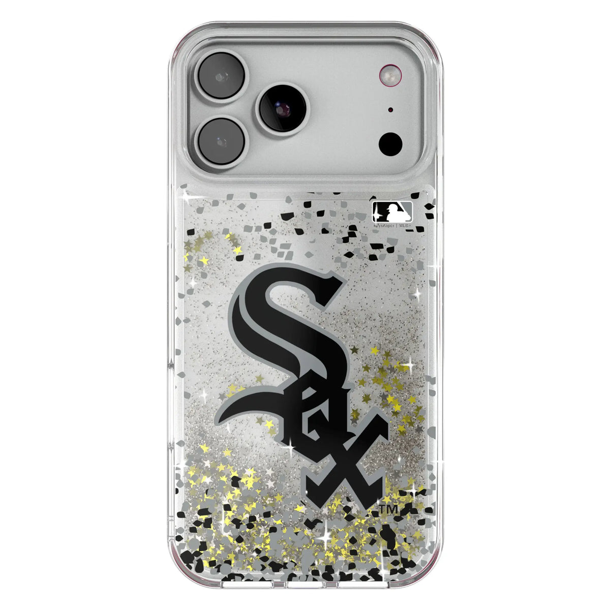 Chicago White Sox Confetti Glitter Phone Case for Apple iPhone