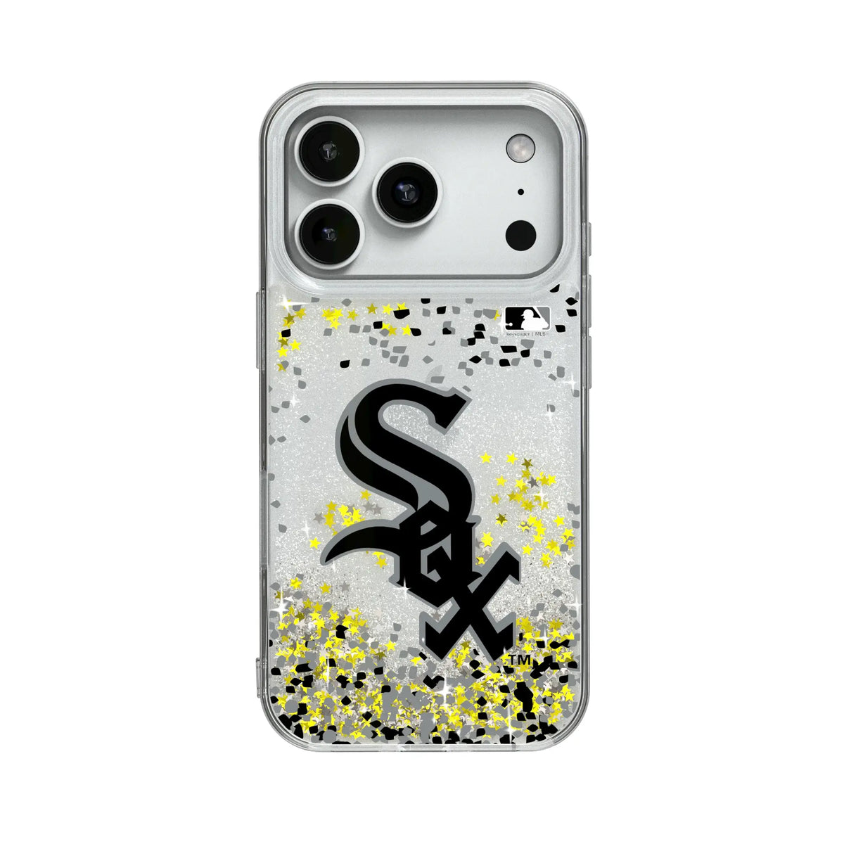 Chicago White Sox Confetti Glitter Phone Case for Apple iPhone