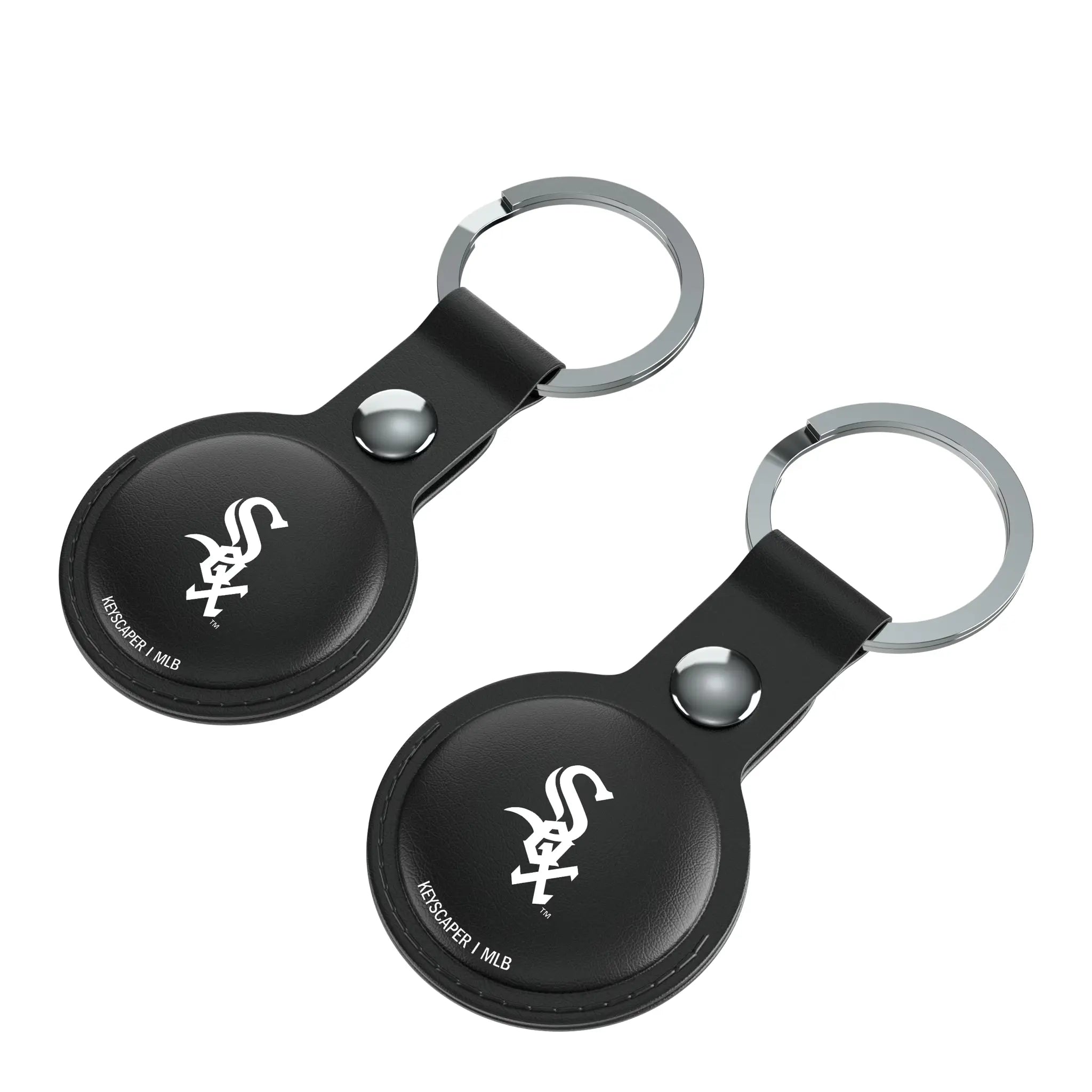 Chicago White Sox Insignia AirTag Black Airtag Holder 2-Pack - Isometric View