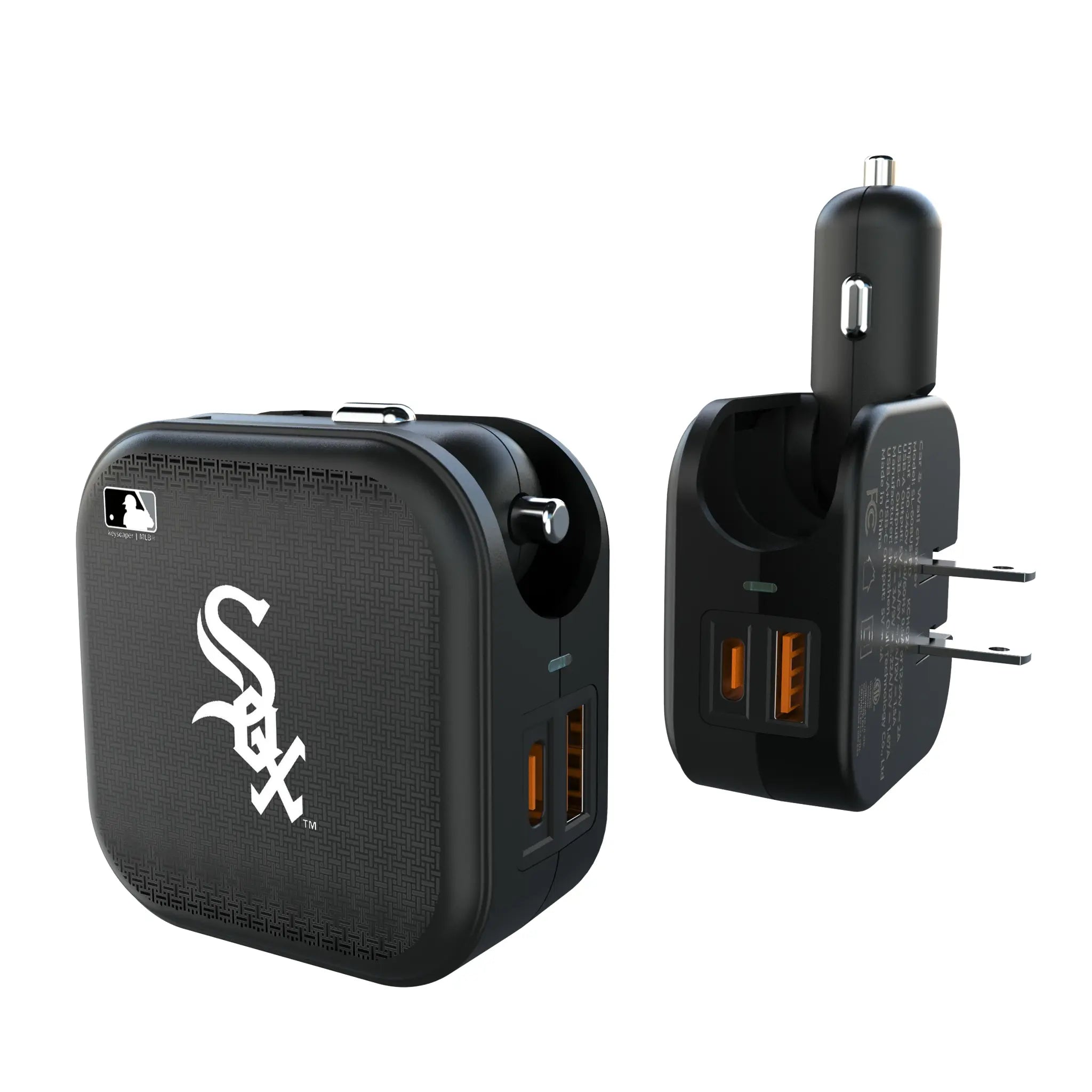 Chicago White Sox Linen 2 in 1 USB A/C Charger