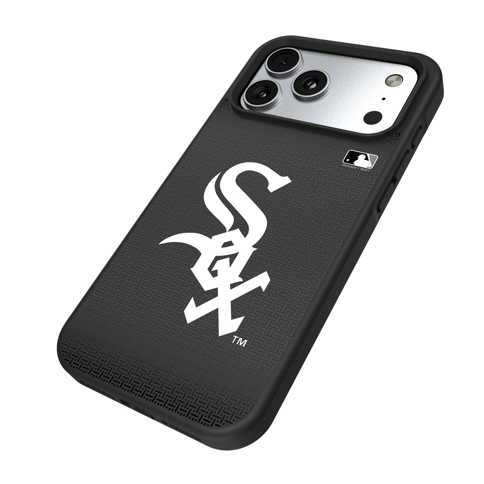 Chicago White Sox Linen iPhone Bump Phone Case for Apple iPhone - Isometric View#Device_iPhone 17 Pro Max