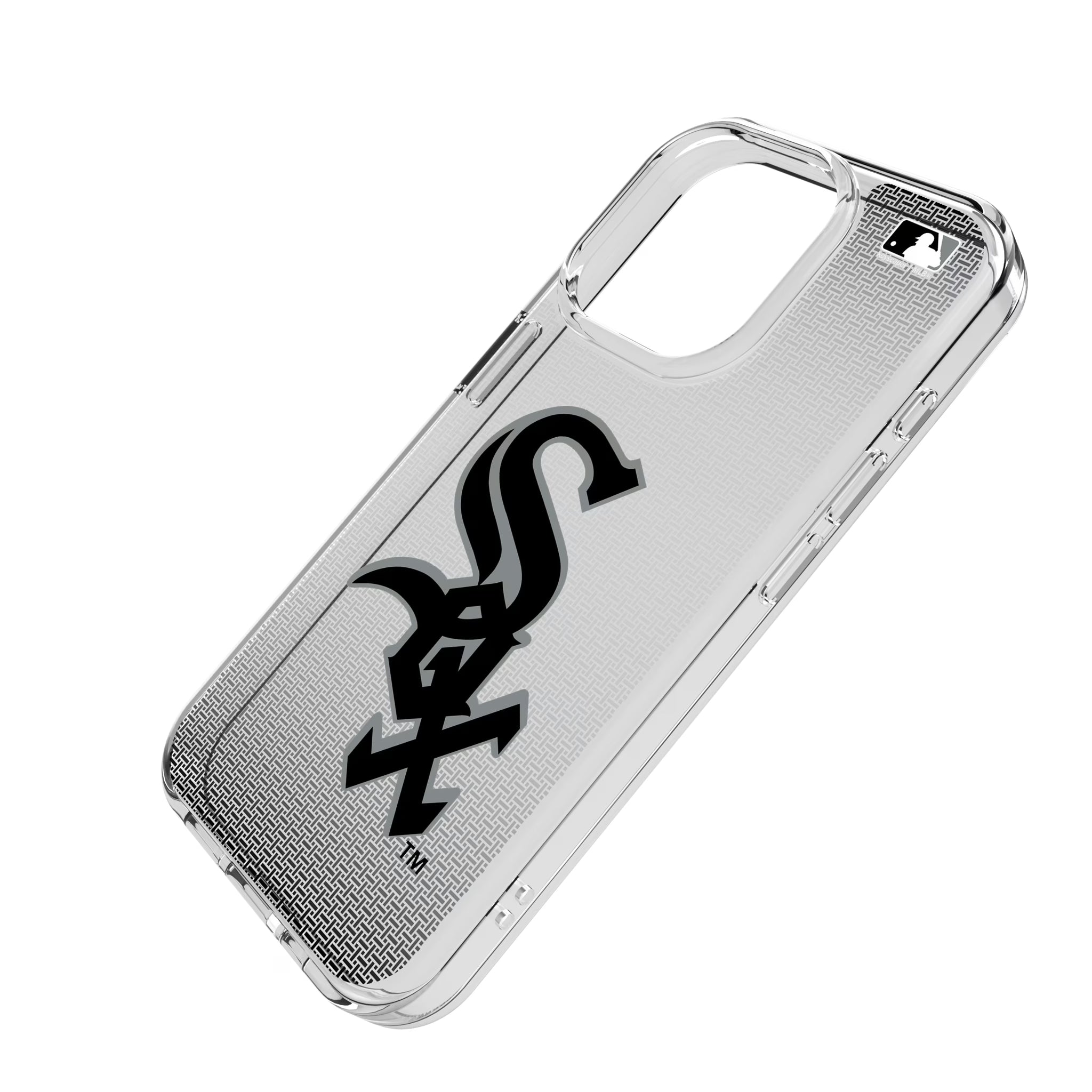 Chicago White Sox Linen iPhone Clear Phone Case for Apple iPhone - Isometric View