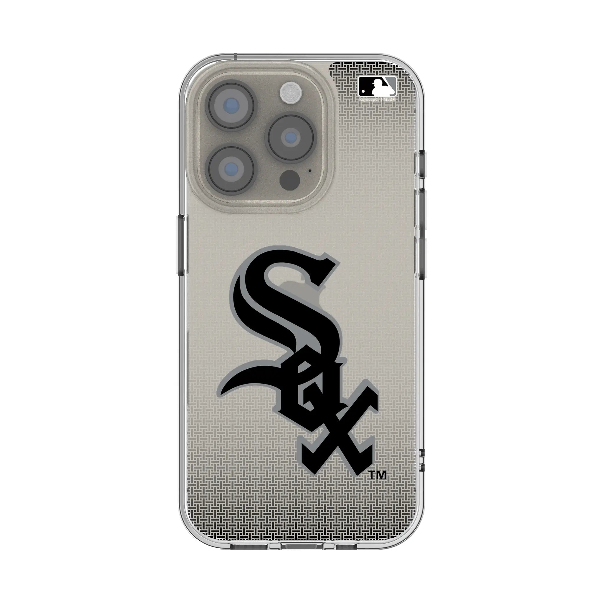 Chicago White Sox Linen iPhone Clear Phone Case for Apple iPhone