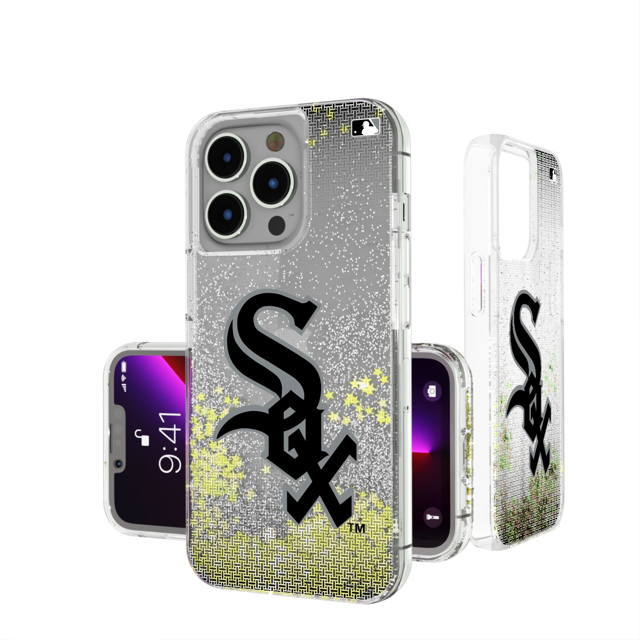 Chicago White Sox Linen iPhone Glitter Phone Case for Apple iPhone