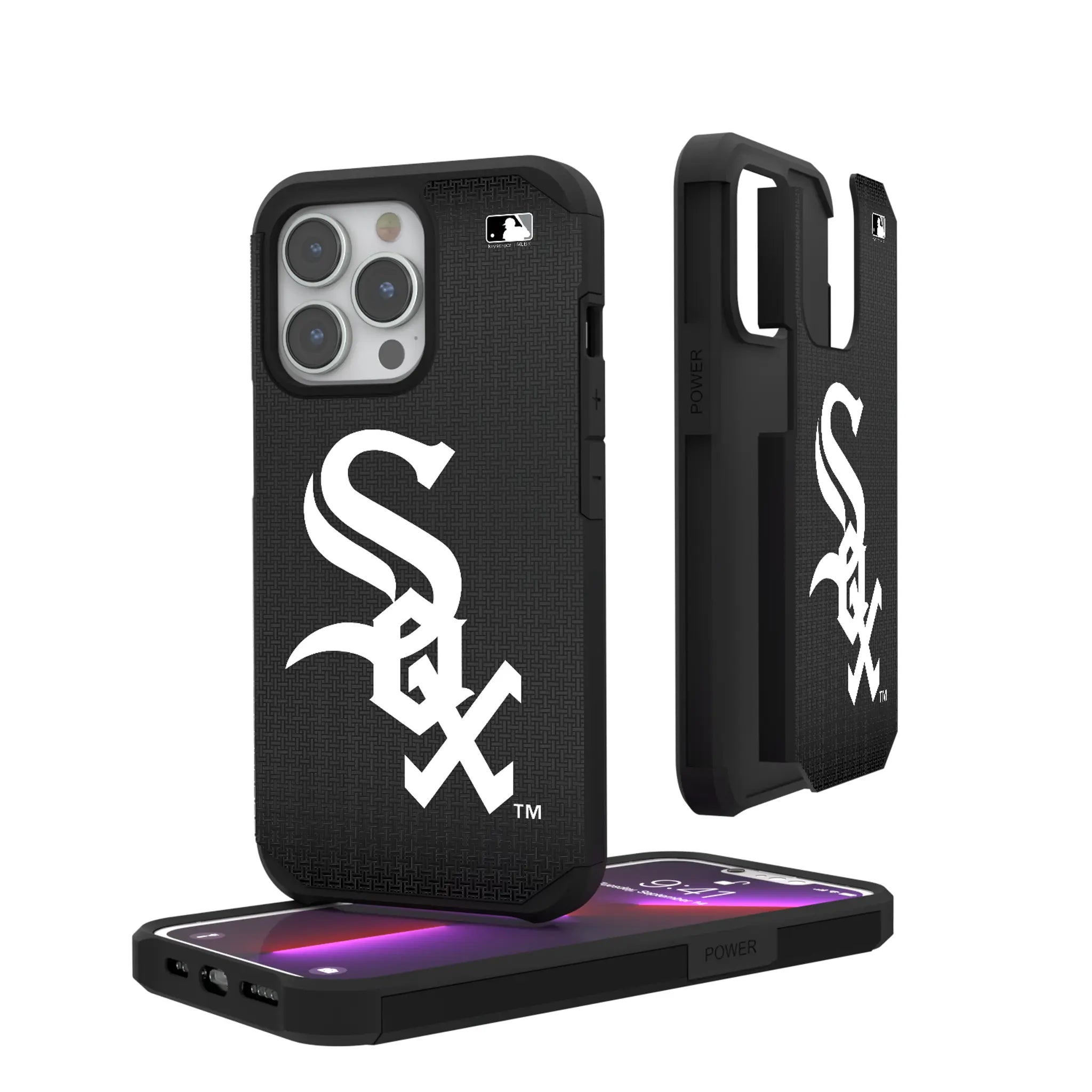 Chicago White Sox Linen iPhone Rugged Phone Case for Apple iPhone
