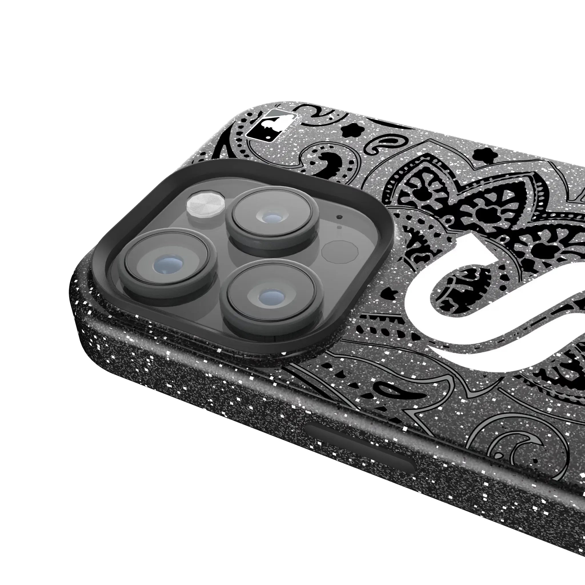 Chicago White Sox Paisley iPhone Bling Phone Case for Apple iPhone - Detail