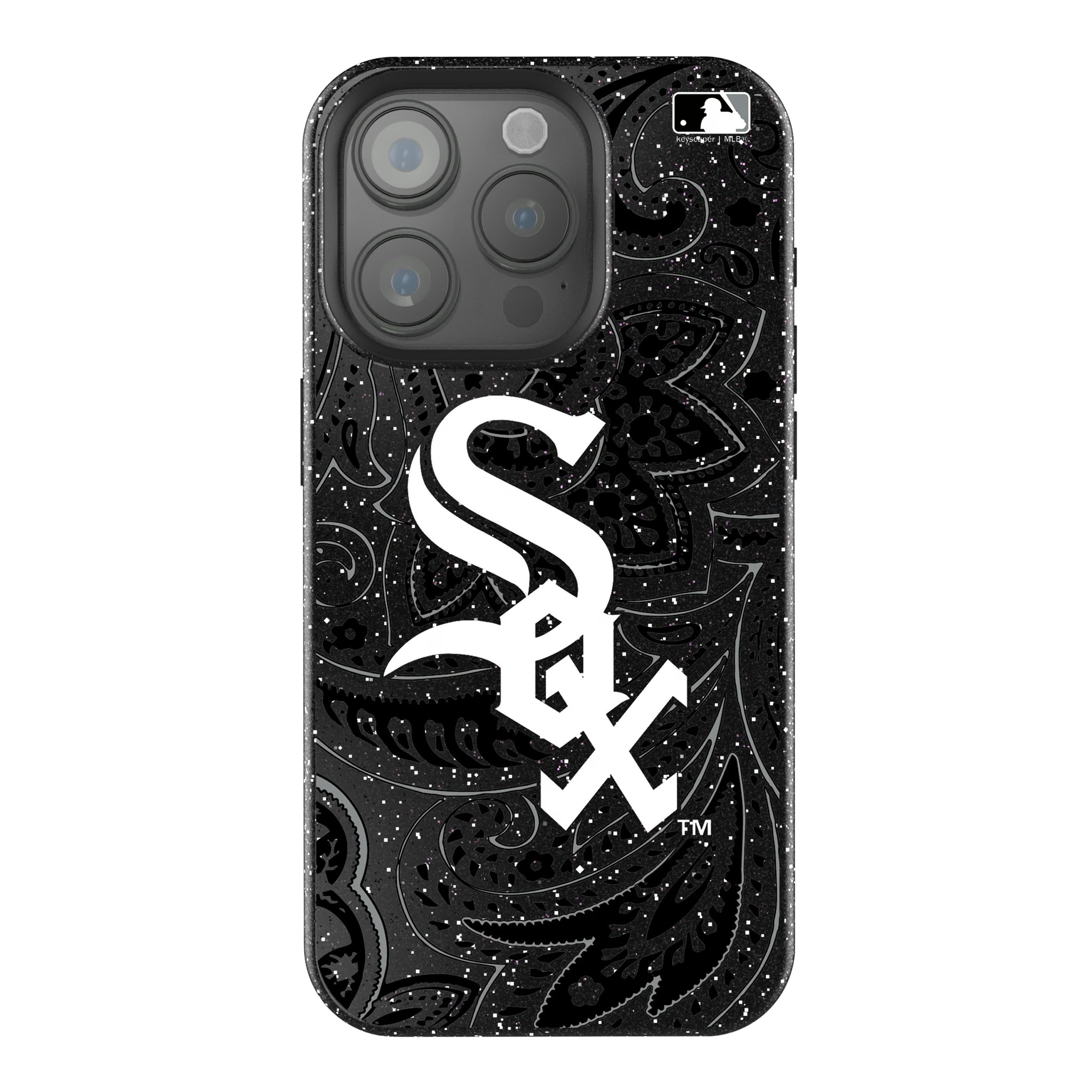 Chicago White Sox Paisley iPhone Bling Phone Case for Apple iPhone