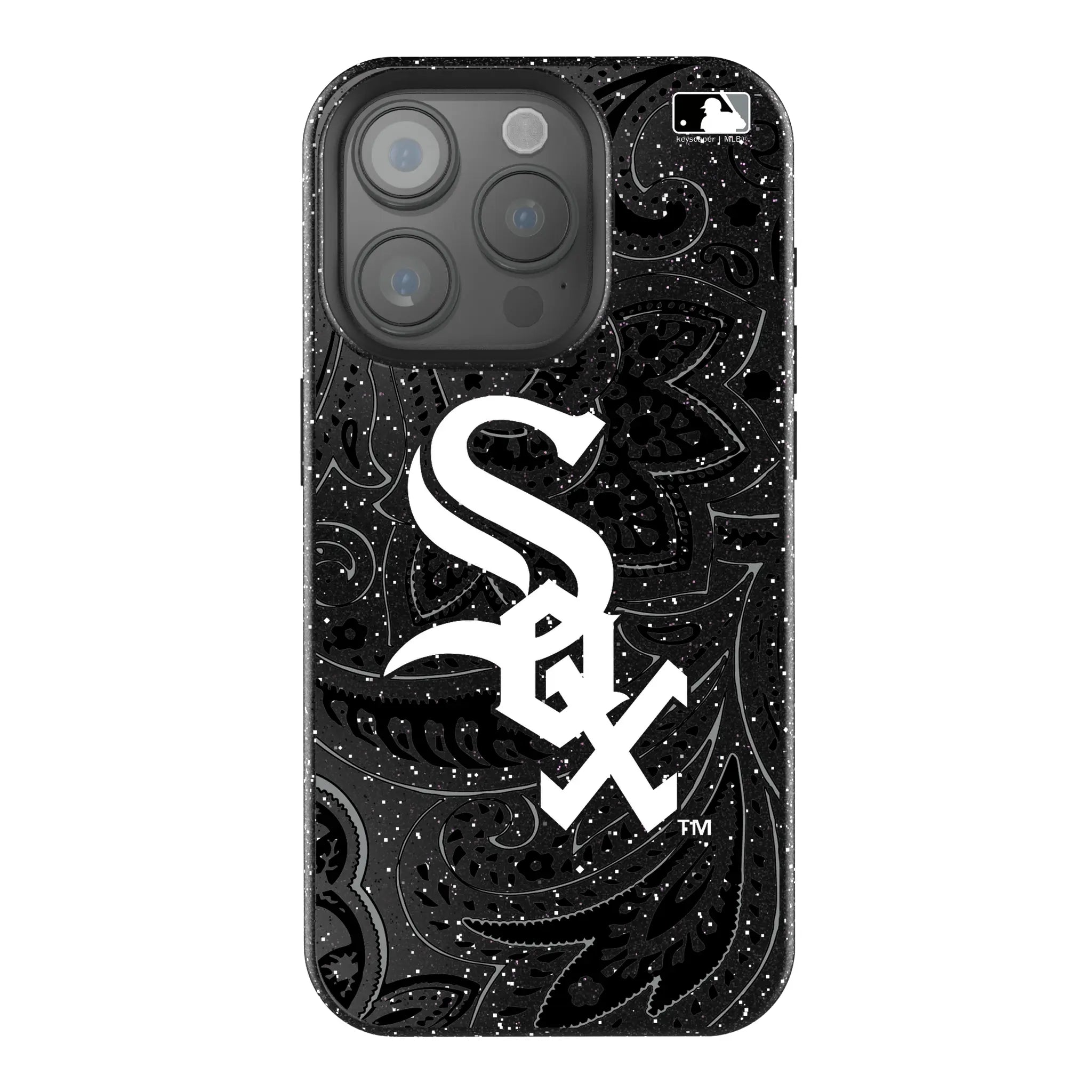Chicago White Sox Paisley iPhone Bling Phone Case for Apple iPhone