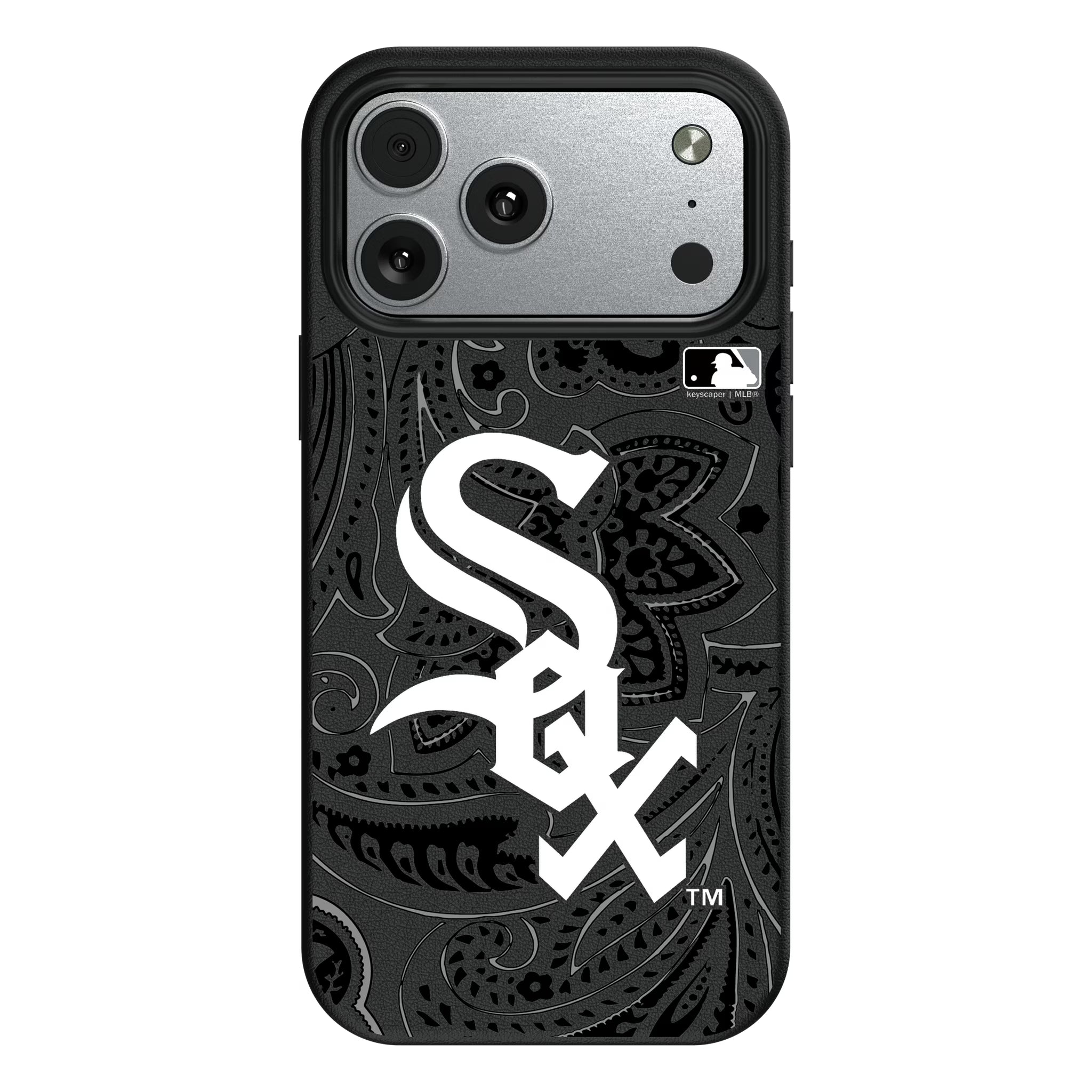 Chicago White Sox Paisley iPhone MagSafe Compatible Phone Case for Apple iPhone#Device_iPhone 17 Pro Max