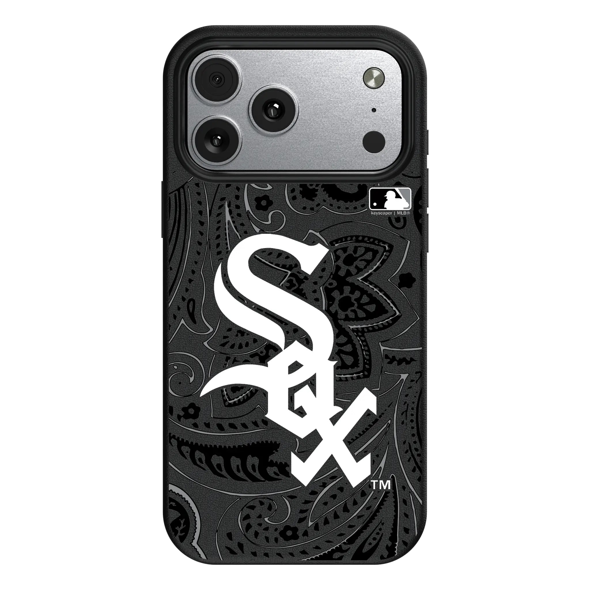 Chicago White Sox Paisley iPhone MagSafe Compatible Phone Case for Apple iPhone#Device_iPhone 17 Pro Max